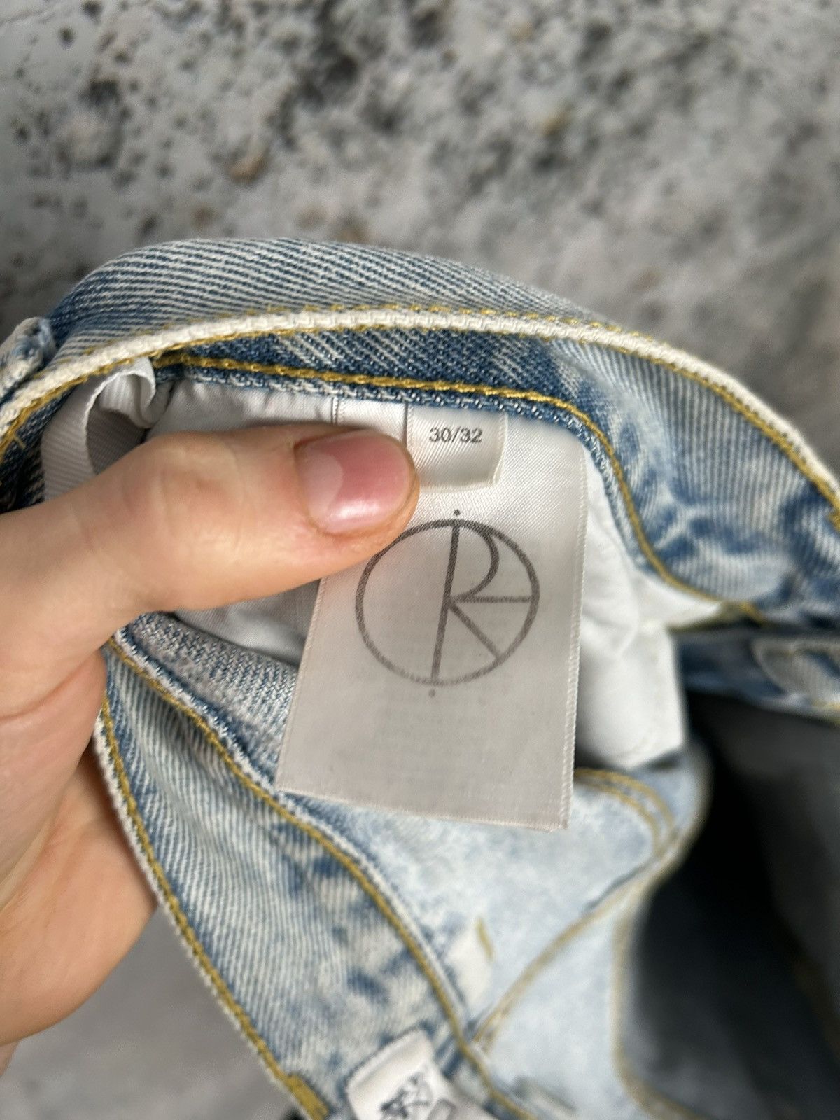 Polar Skate Co. Polar Skate Co Light Blue Skateboarding Baggy Denim Pants Size US 30 / EU 46 - 8 Thumbnail