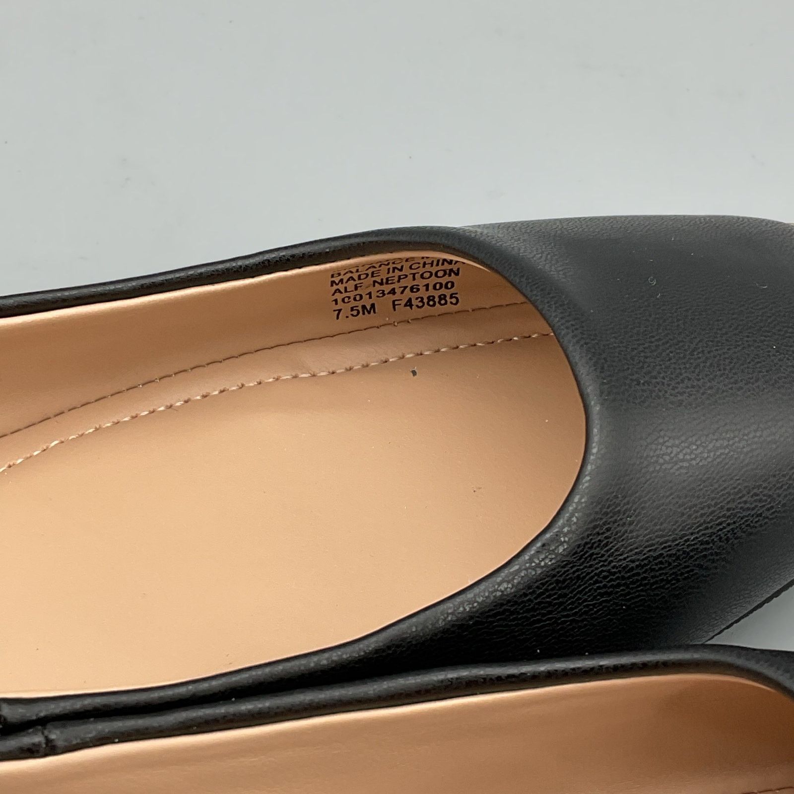 Alfani Alfani Women Metallic Neptoon Square Toe Flats Black Sz 7.5M Size US 7.5 / IT 37.5 - 5 Thumbnail