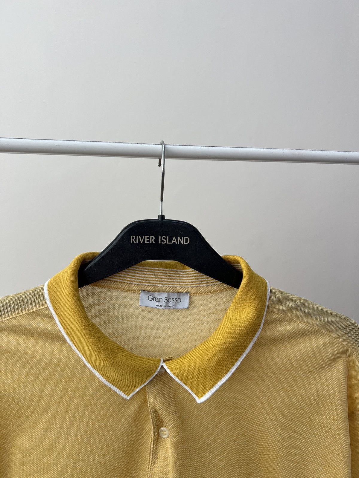 Gran Sasso Vintage Gran Sasso Yellow Polo T-Shirt Size US M / EU 48-50 / 2 - 4 Thumbnail