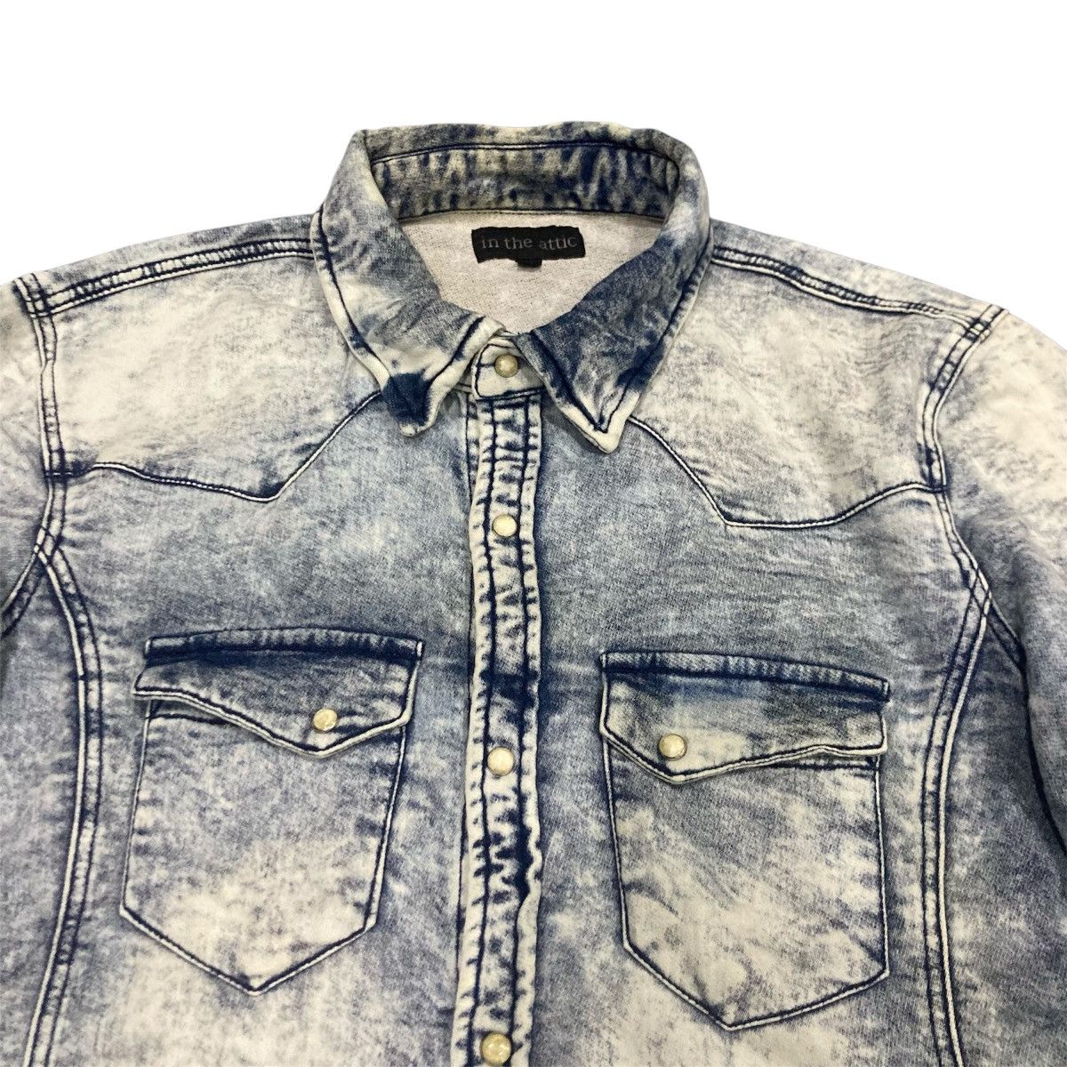 In The Attic IN THE ATTIC SNAP BUTTONS ACID WASH SHIRT Size US L / EU 52-54 / 3 - 3 Thumbnail