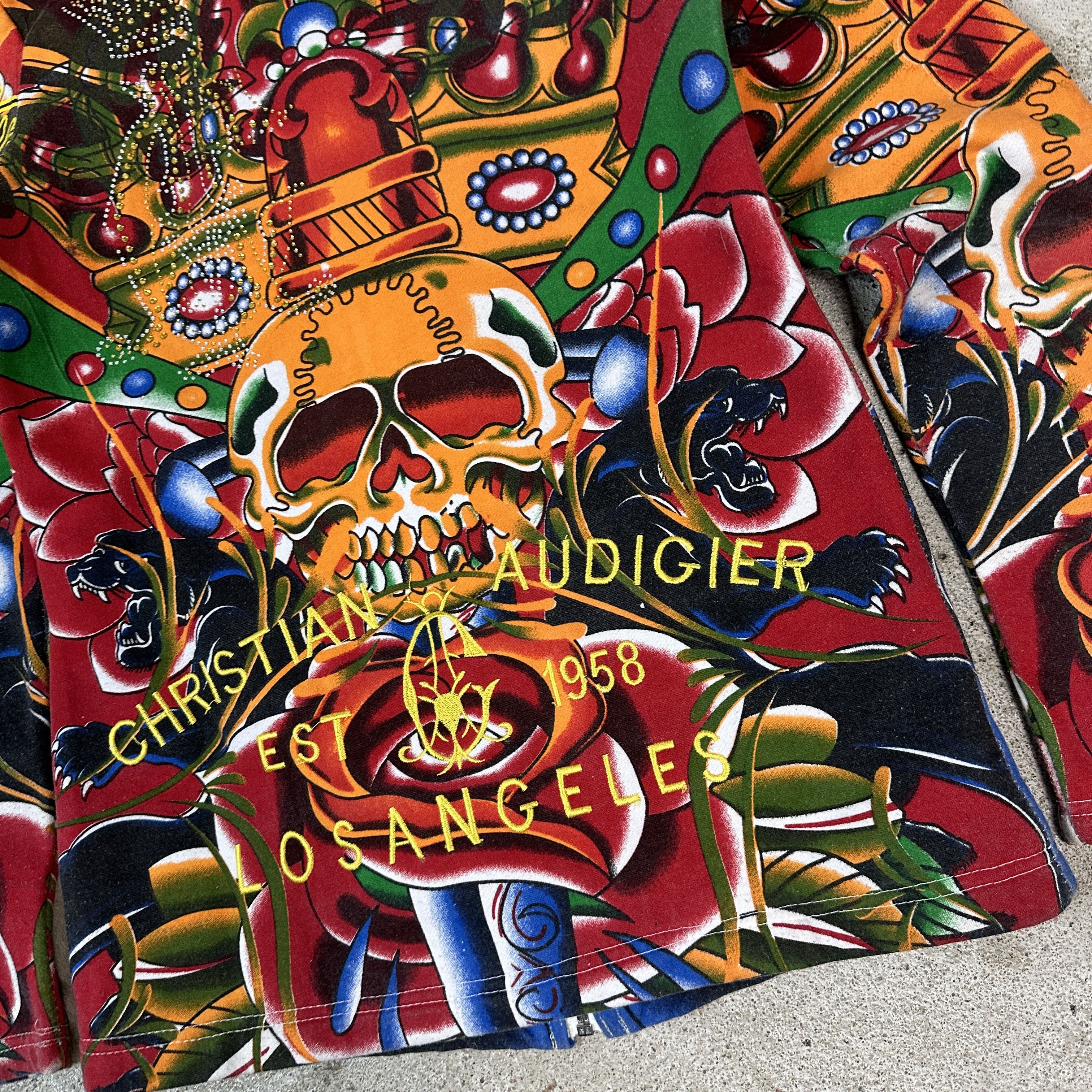 Christian Audigier × Vintage Vintage Christian Audigier Y2K Hoodie Size US M / EU 48-50 / 2 - 6 Thumbnail