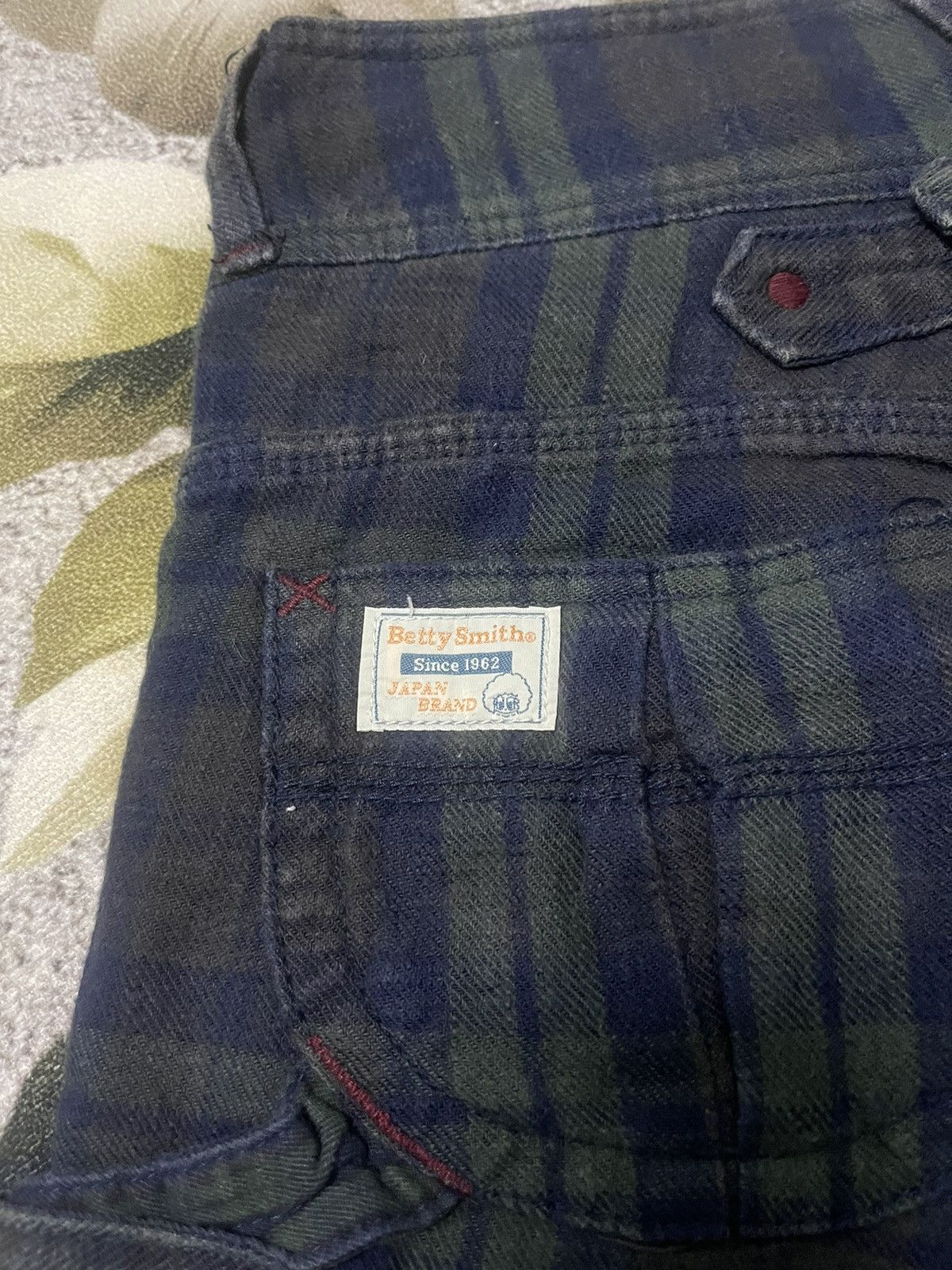 Japanese Brand Betty Smith Bootcut Carpenter Buckled Back Size US 31 - 4 Thumbnail