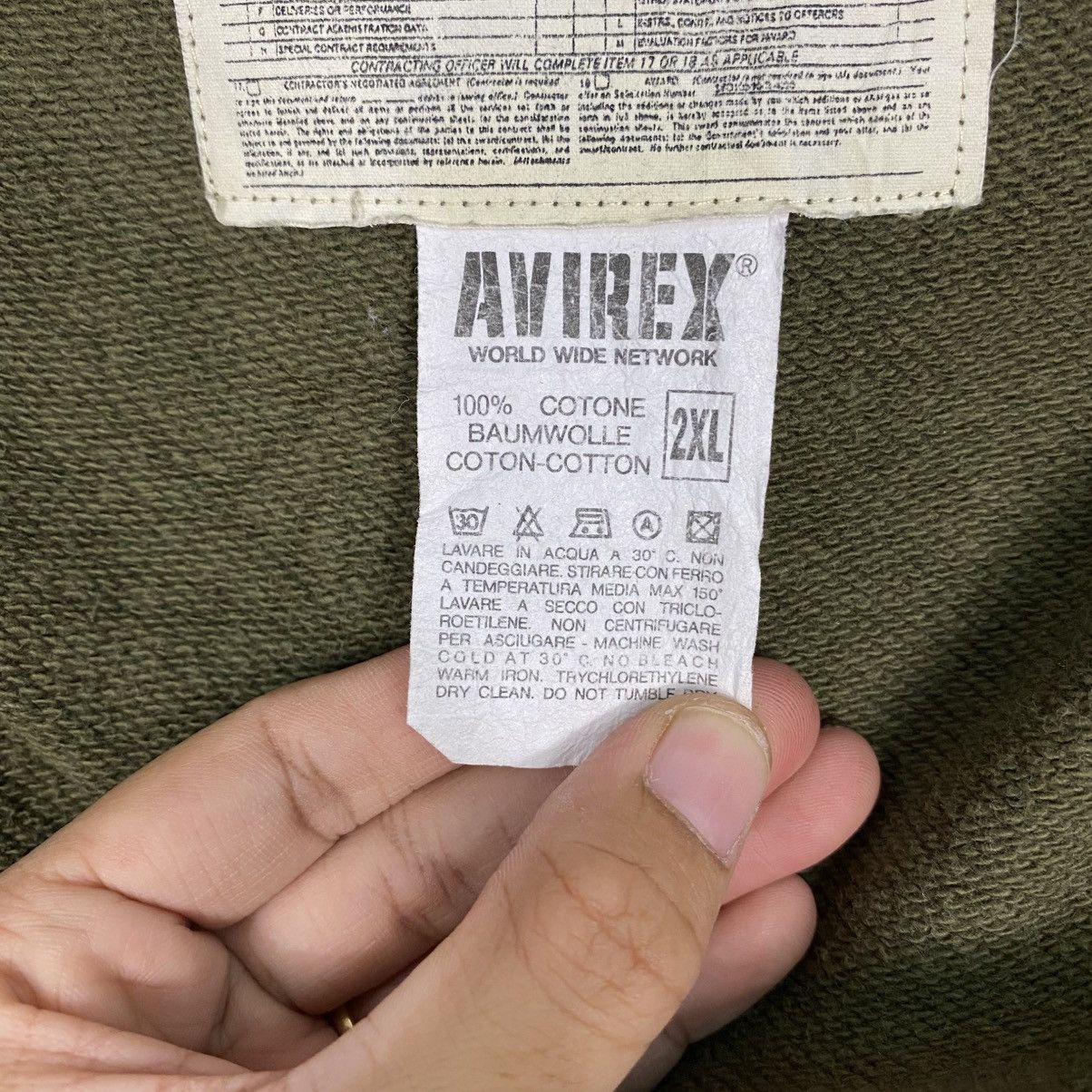 Avirex 📌Vintage Bomber Jacket Avirex Full Patches Punk Style Size US XXL / EU 58 / 5 - 23 Thumbnail