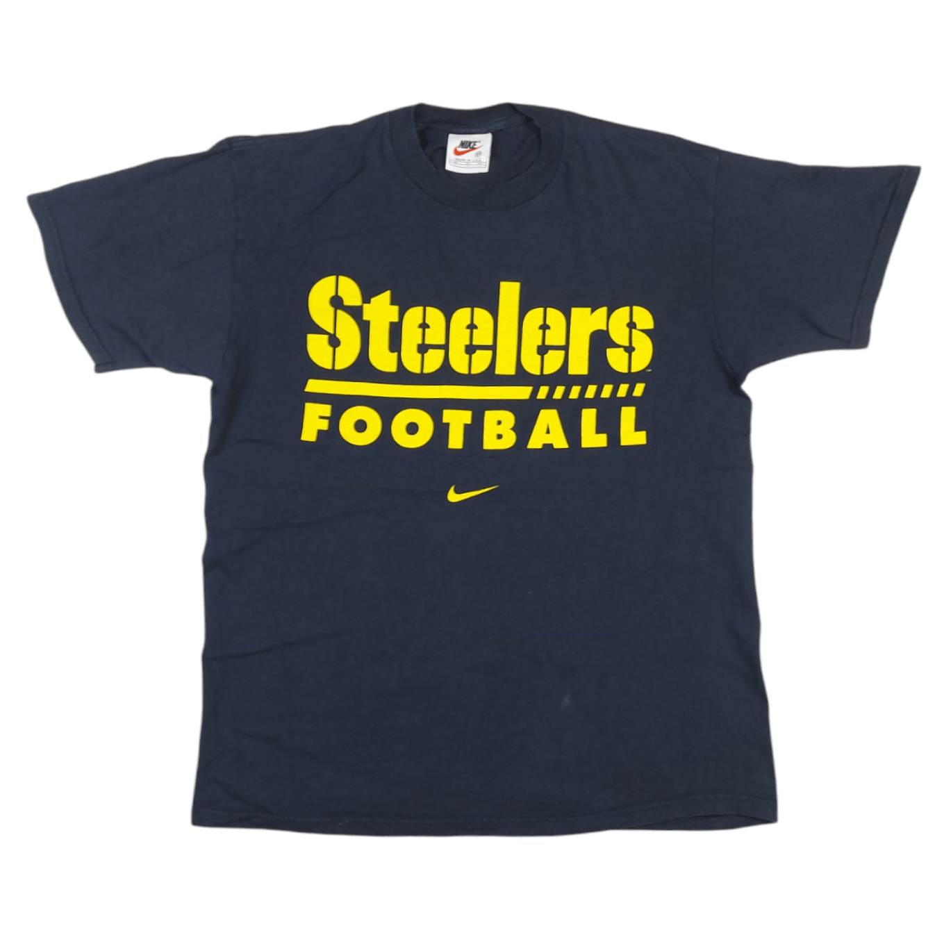 NFL × Nike × Vintage Vintage 90s Nike Pittsburgh Steelers NFL Pro Line TEE Size US M / EU 48-50 / 2 - 1 Thumbnail