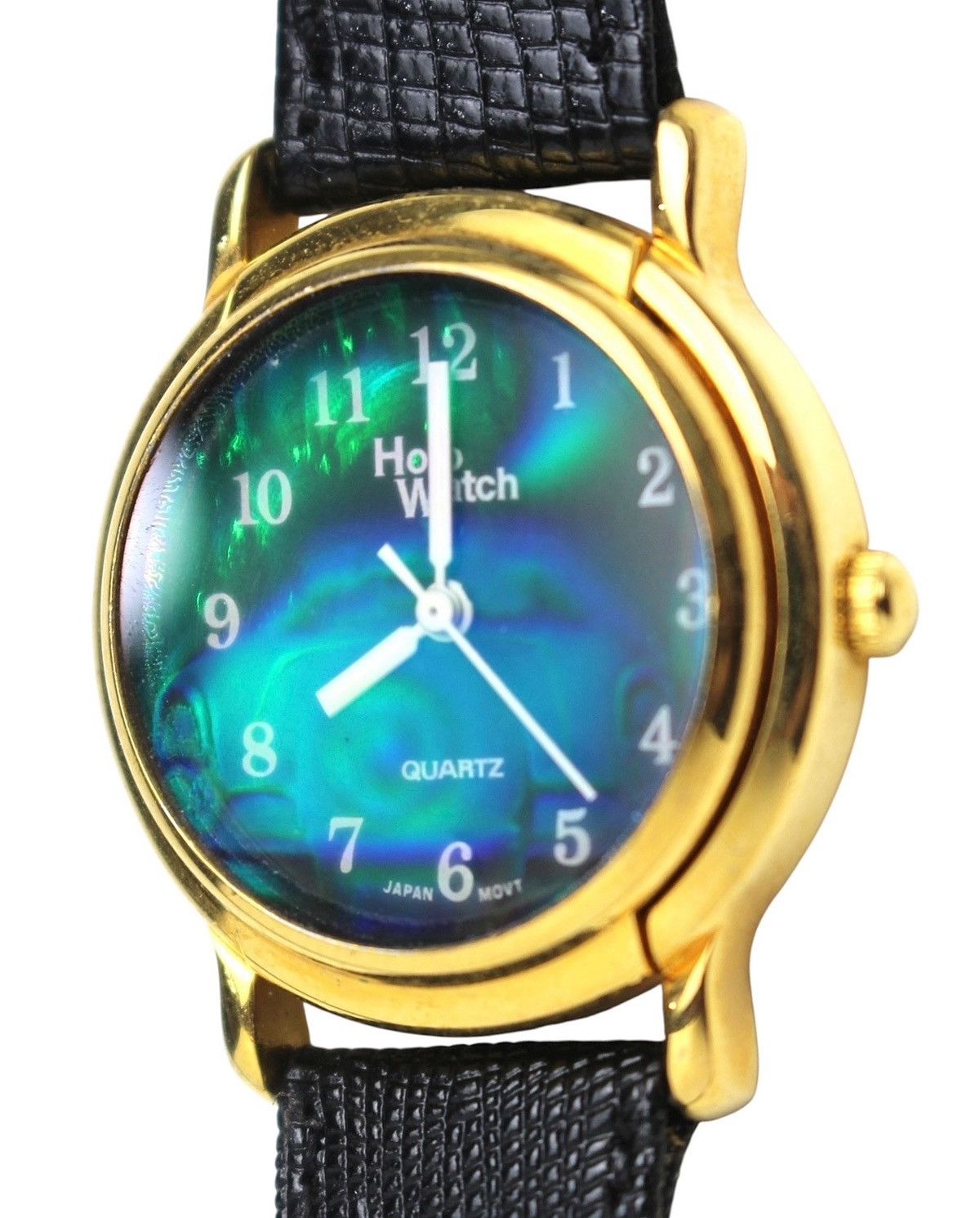 Hysteric Glamour 2000S HOLOGRAM DIAL BLUE-GREEN EFFECT GOLD-PLATED WATCH Size ONE SIZE - 3 Thumbnail