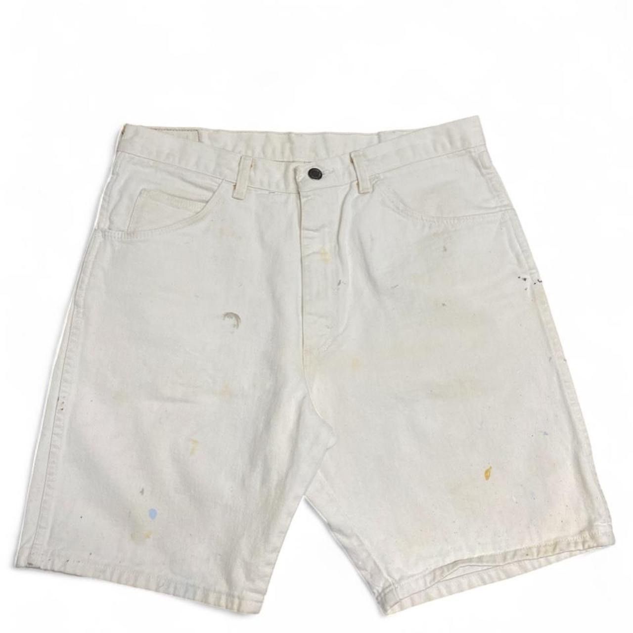 Wrangler Vintage cream canvas wrangler denim shorts Size US 34 / EU 50 - 1 Thumbnail