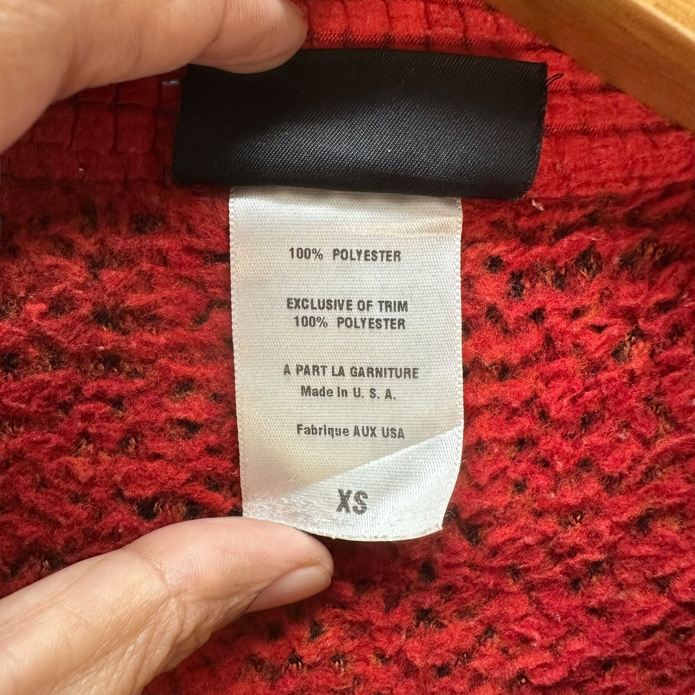 Patagonia PATAGONIA POLARTEC HALF ZIP DEEP PILE RED FLEECE #8737-023 Size US XS / EU 42 / 0 - 8 Thumbnail