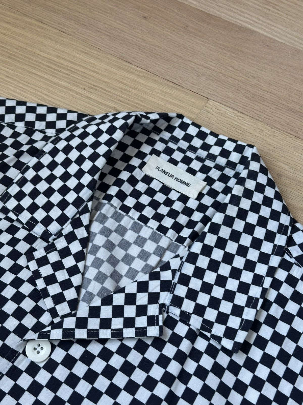 Other Flaneur Homme Men’s Button Down Checkered Shirt Size US L / EU 52-54 / 3 - 2 Thumbnail