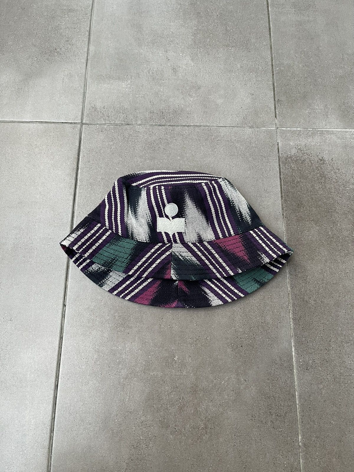 Isabel Marant !DS! SS23 Isabel Marant Geometric Print Haleyh Bucket Hat Size ONE SIZE - 5 Thumbnail
