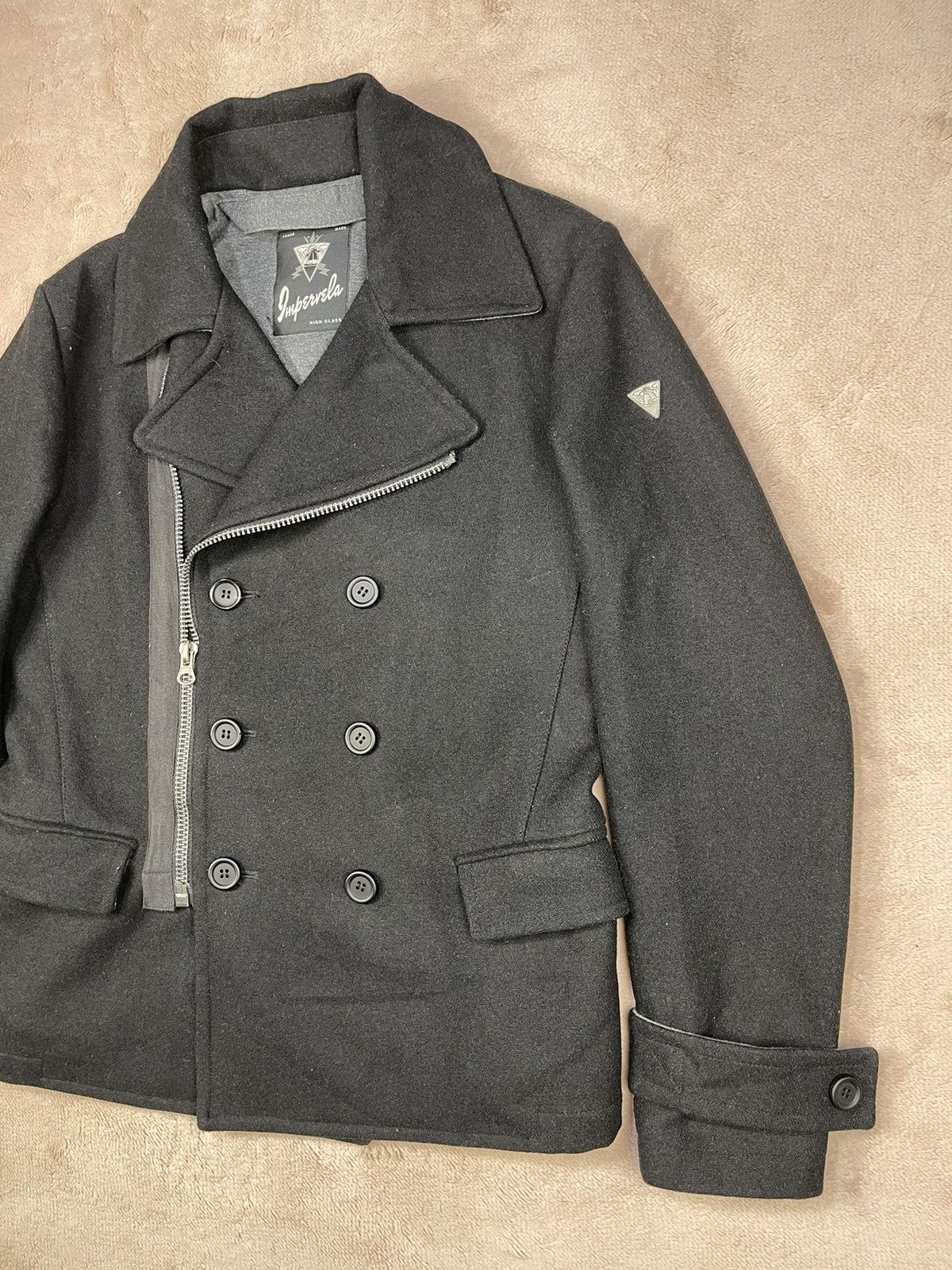 Le Grande Bleu (L.G.B.) ITALIAN IMPERVELA DOUBLE BREASTED RAINPROOF Size US L / EU 52-54 / 3 - 3 Thumbnail