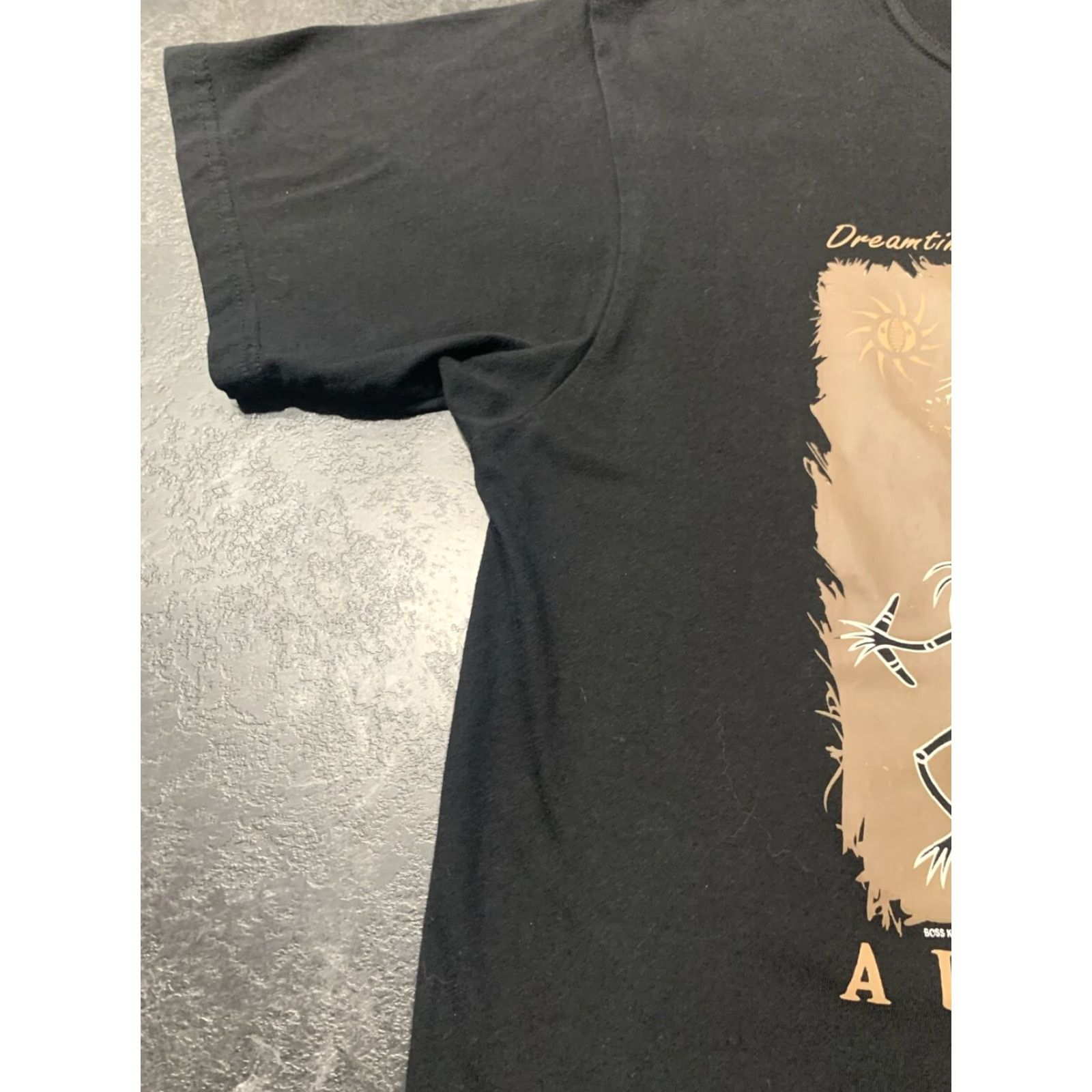 Vintage AUSTRALIA T-Shirt Men Large Short Sleeve Black 100% Cotton "DREAMTIME HUNTING" Graphic Tee AUSTRALIA Brand Size US L / EU 52-54 / 3 - 5 Thumbnail