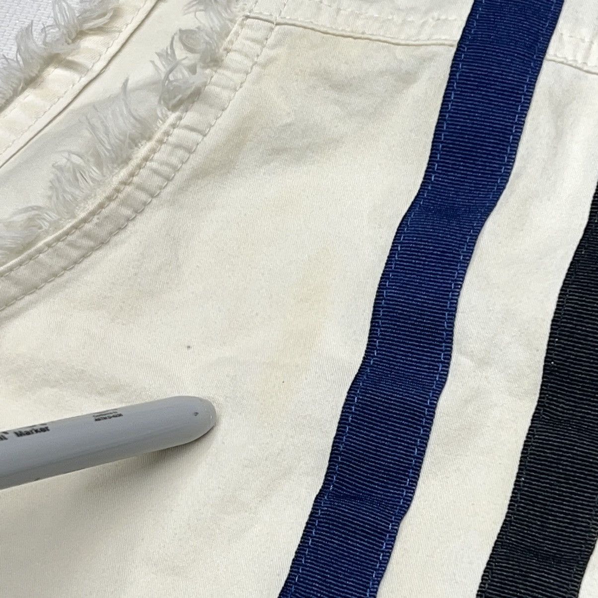 Harley Davidson × Vintage Harley Davidson Button Up Shirt White Cut Off Vest Stripe Size US XXL / EU 58 / 5 - 10 Thumbnail