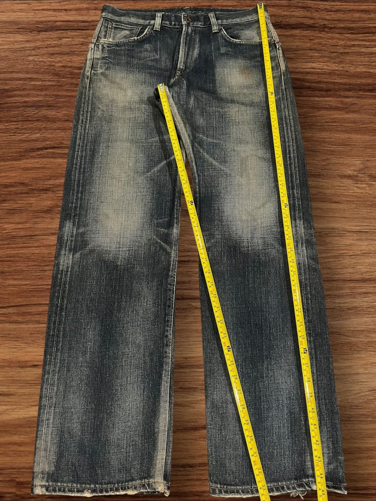 Edwin Edwin 505 “Mission” Series Wide Straight Leg Selvedge Jeans Size US 34 / EU 50 - 17 Thumbnail