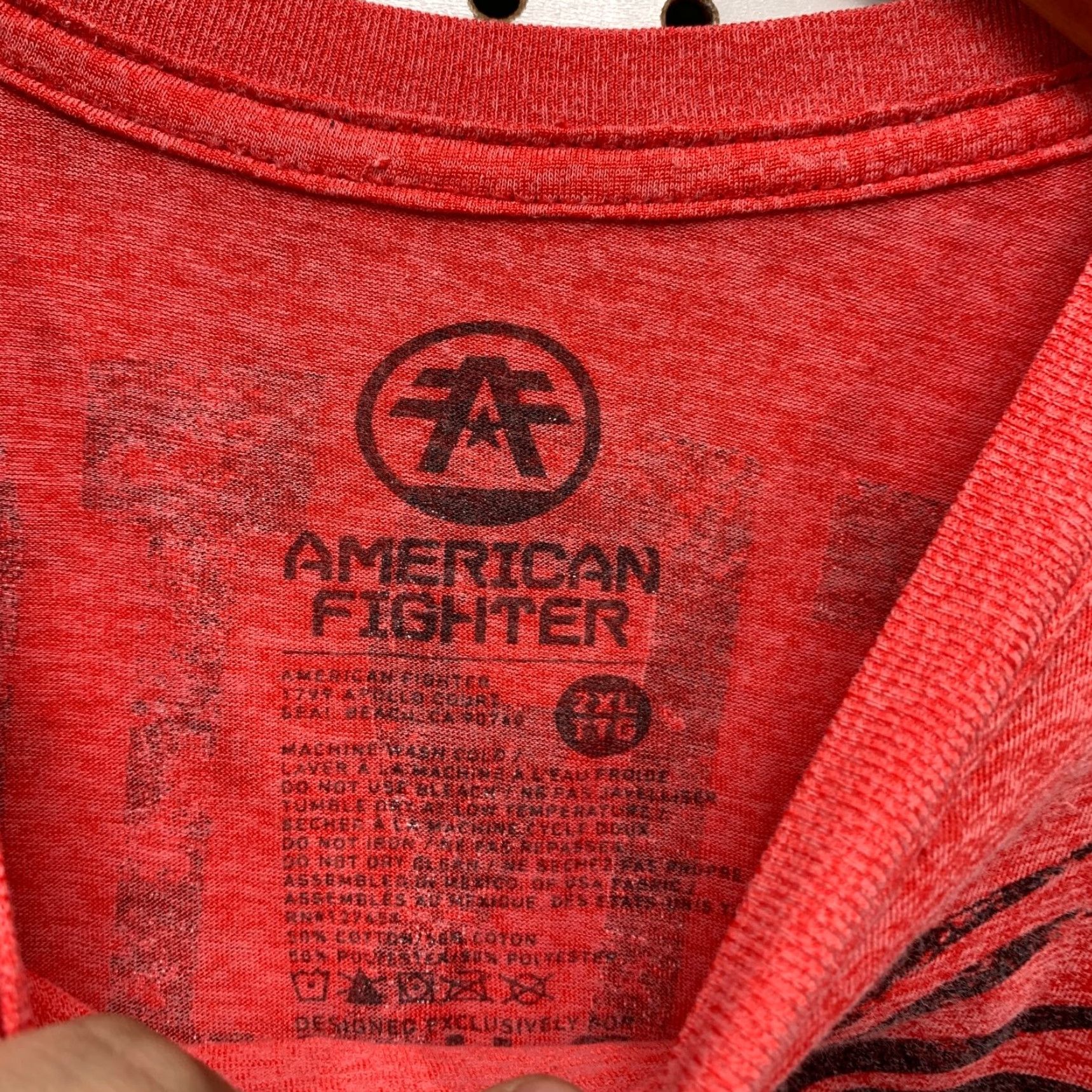 Vintage American Fighter Shirt Mens 2XL Red Premium UFC MMA Training Shirt Shirt Size US XXL / EU 58 / 5 - 6 Thumbnail