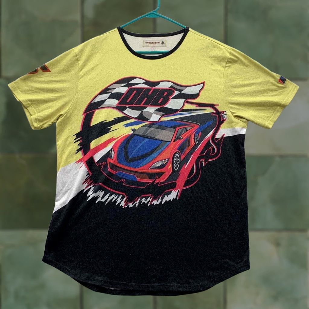 Black Pyramid Black Pyramid T-Shirt Mens XL 5 Car Racing Graphic Yellow White Black Colorblock Size US XL / EU 56 / 4 - 1 Thumbnail