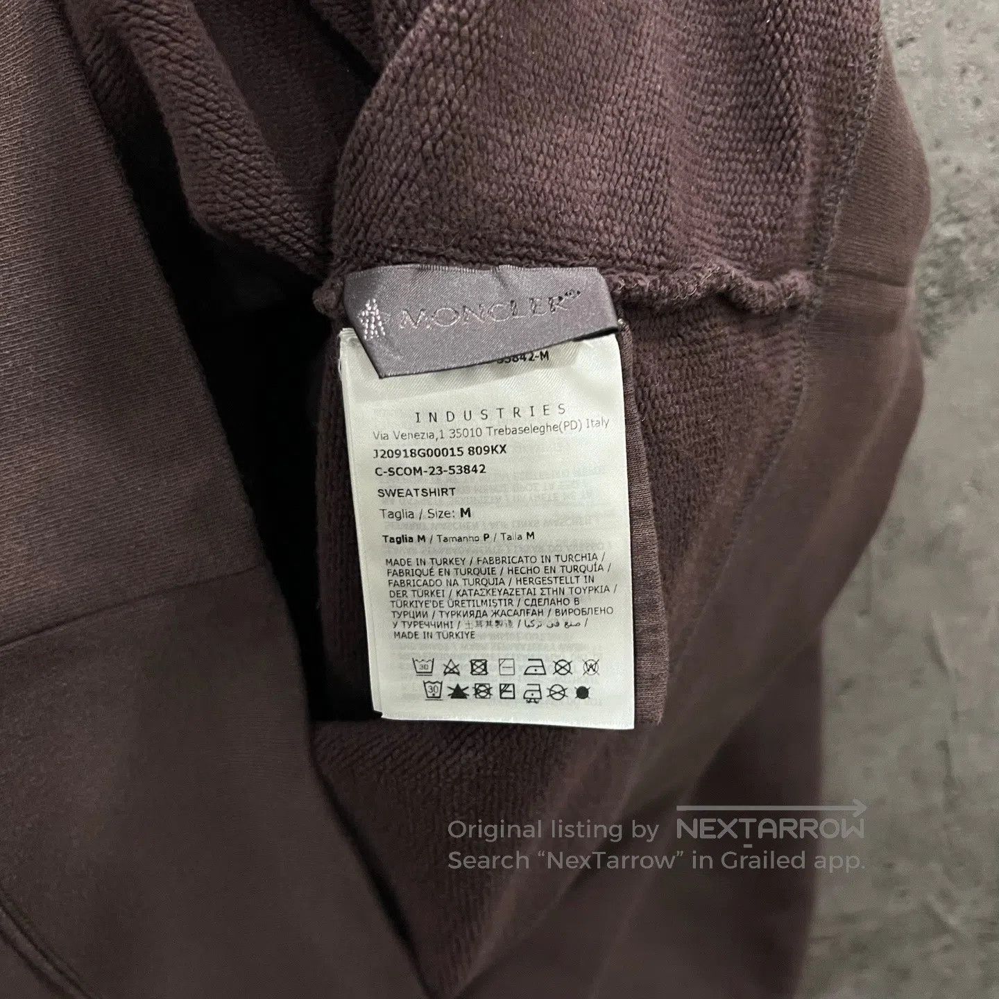Moncler Moncler Caramel Logo Back Letter Hoodie| Size US M / EU 48-50 / 2 - 4 Thumbnail