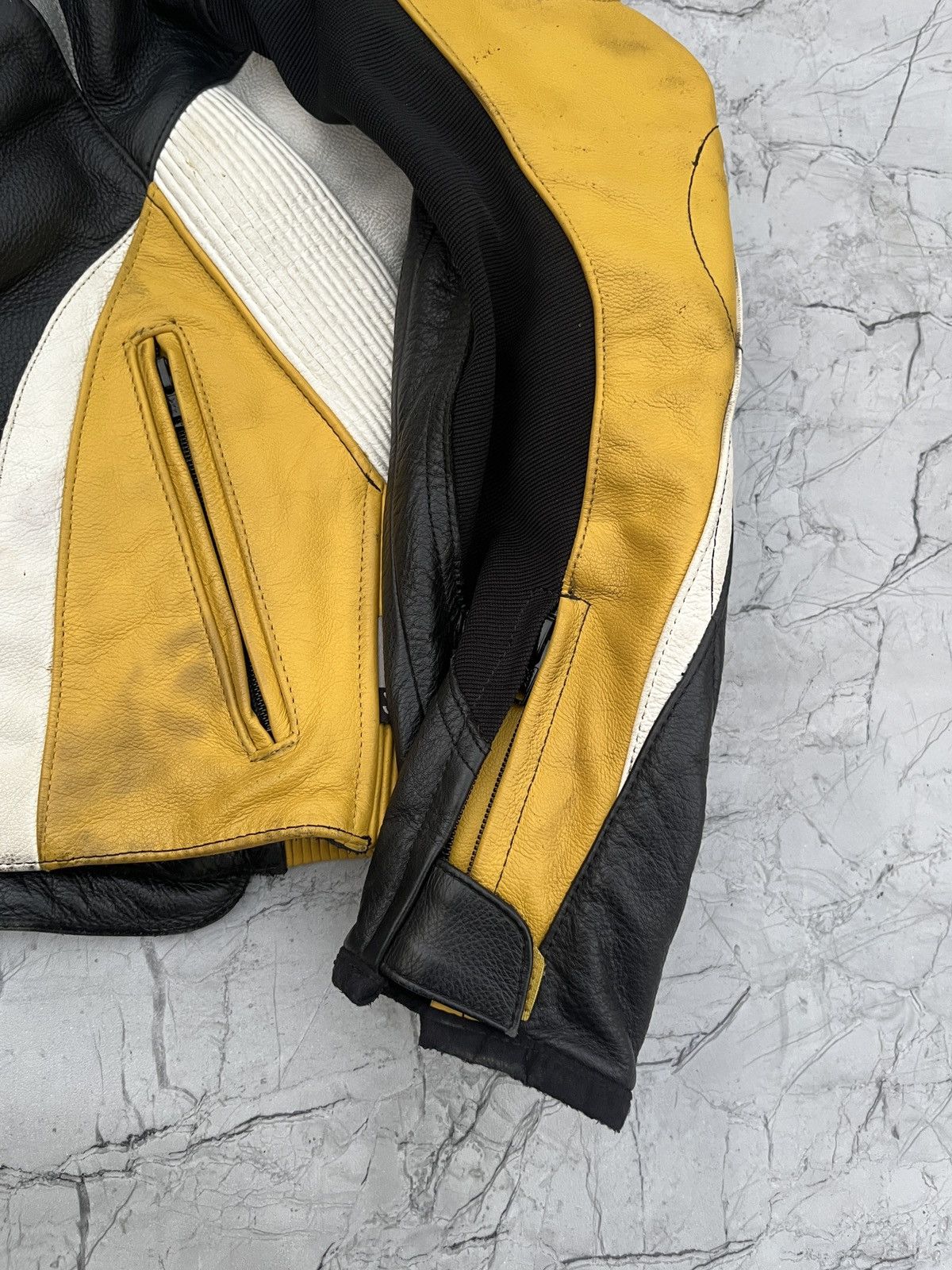 Vintage Vintage IXS RX-5T Racing Swiss Leather Moto Jacket Size US L / EU 52-54 / 3 - 7 Thumbnail