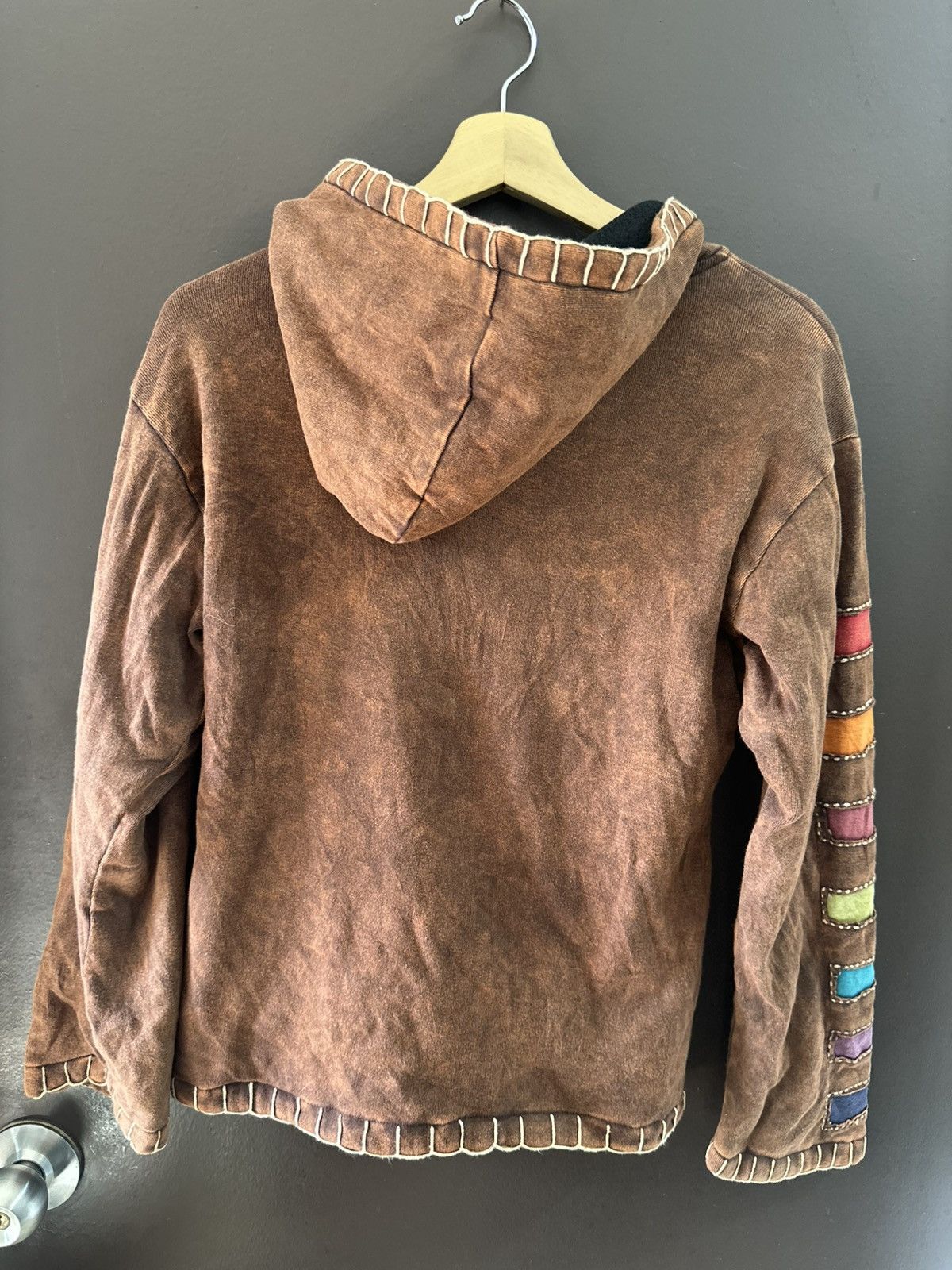 Japanese Brand × Other Reconstructed Sashiko Patchwork Zipper Jacket Made in Nepal Size M / US 6-8 / IT 42-44 - 12 Thumbnail