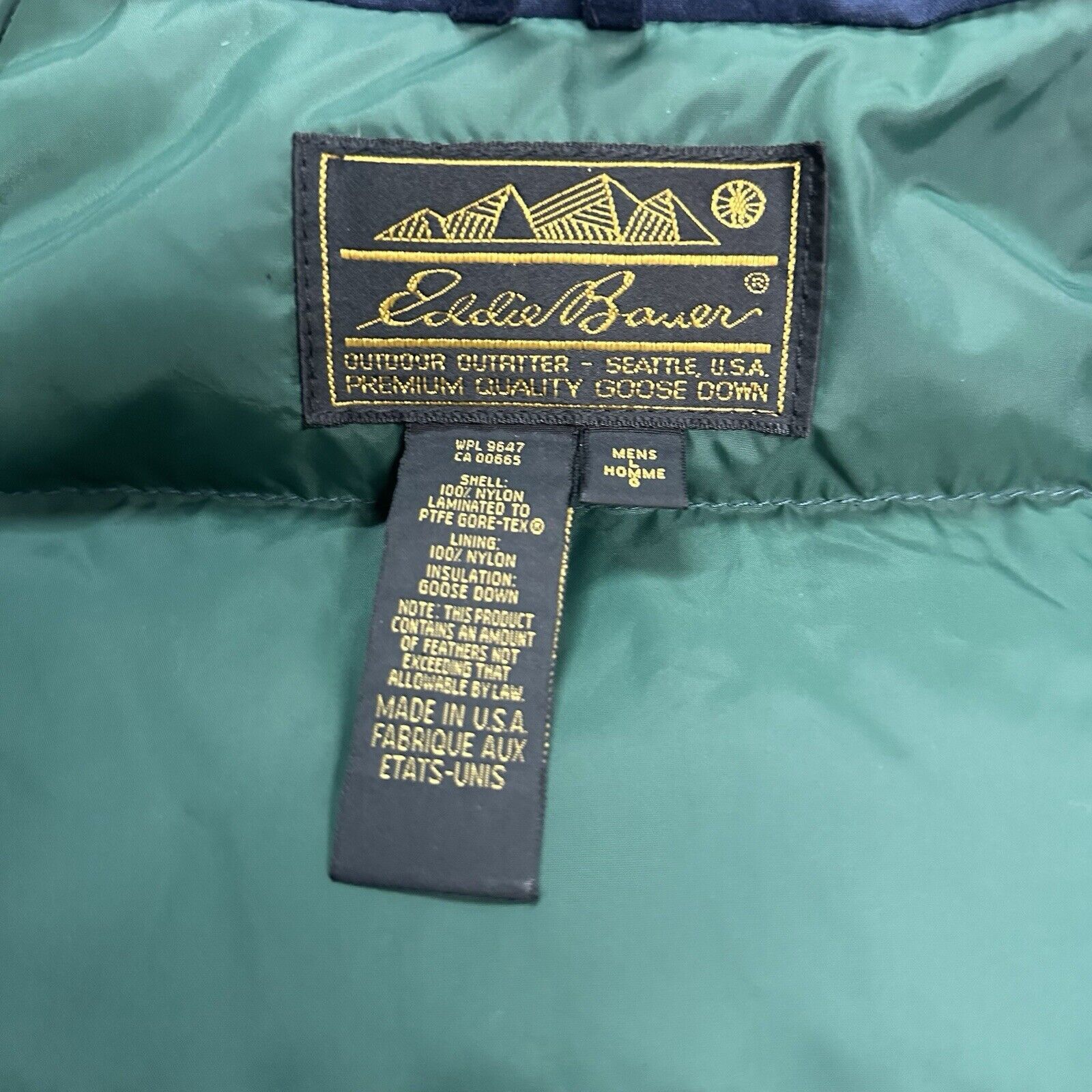 Eddie Bauer × Goretex × Vintage Vintage 90s Eddie Bauer Goretex Goose Down Puffer Jacket Size US XL / EU 56 / 4 - 4 Thumbnail