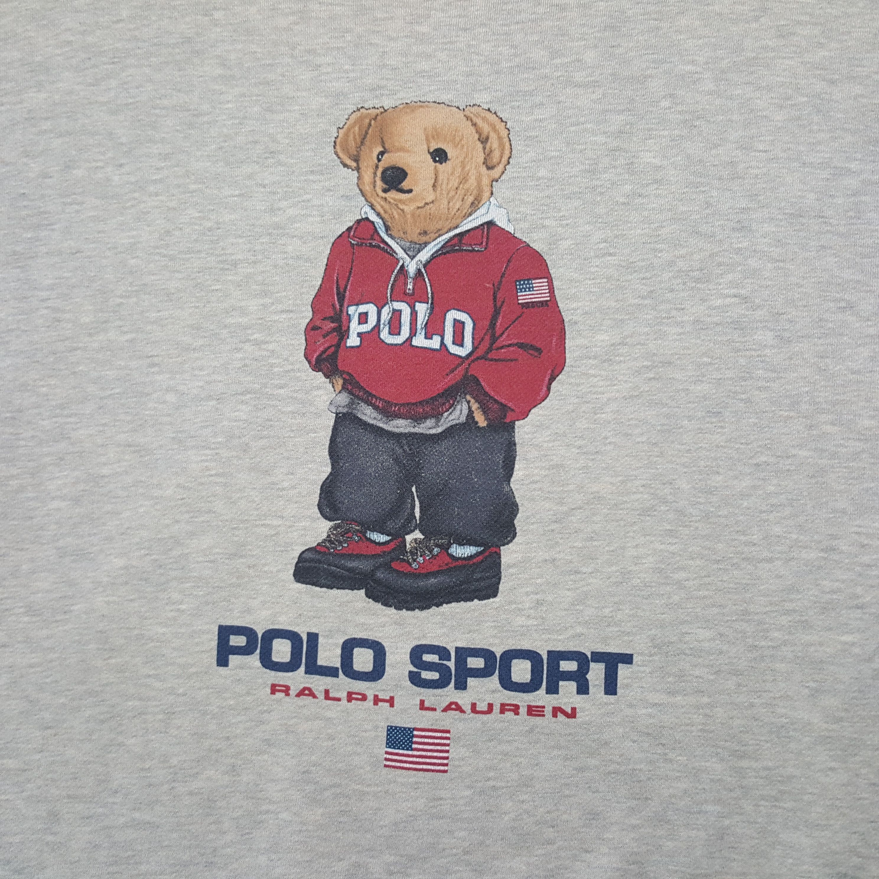 Polo Ralph Lauren × Vintage Vintage Polo Ralph Lauren Bear Sweatshirt Size US XL / EU 56 / 4 - 5 Thumbnail