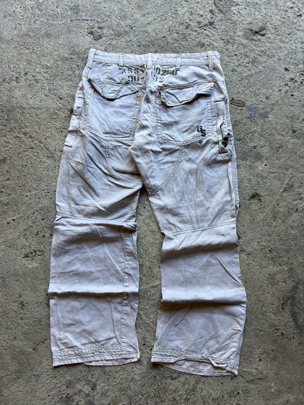 Vintage 🔥 Vintage Balenciaga Style G-Star Bondage Cargo Pants 90s Size US 34 / EU 50 - 3 Thumbnail