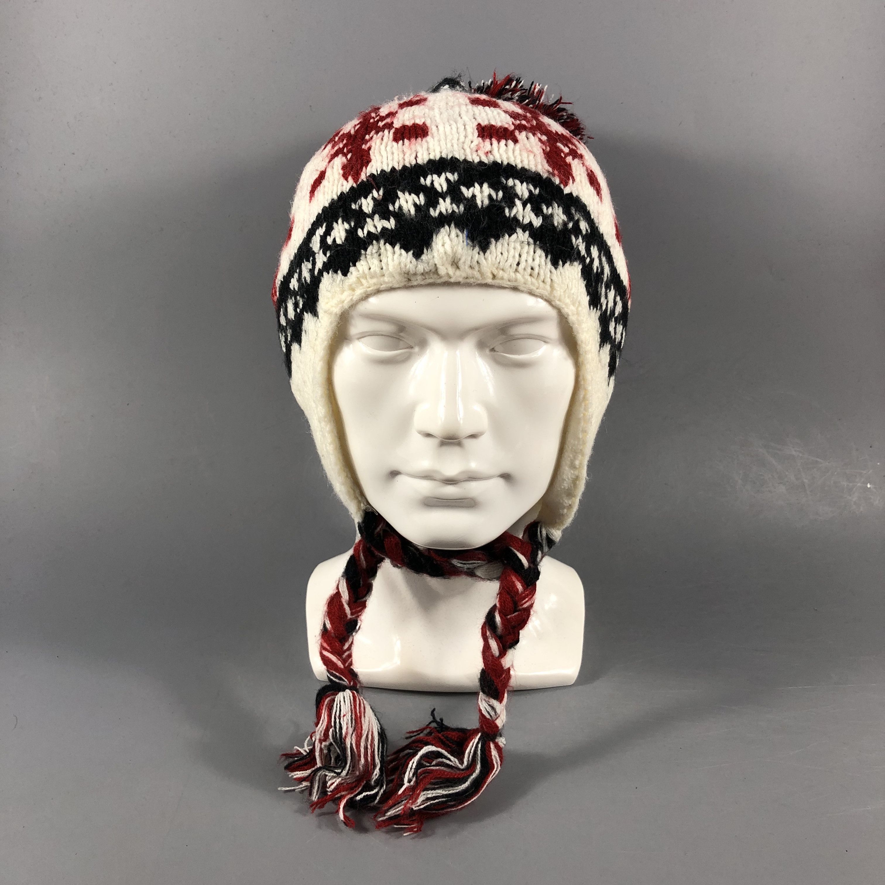 Vintage Ollinkari Earflap Bobble Beanie Snowcap Snow Hat B934 Size ONE SIZE - 2 Thumbnail