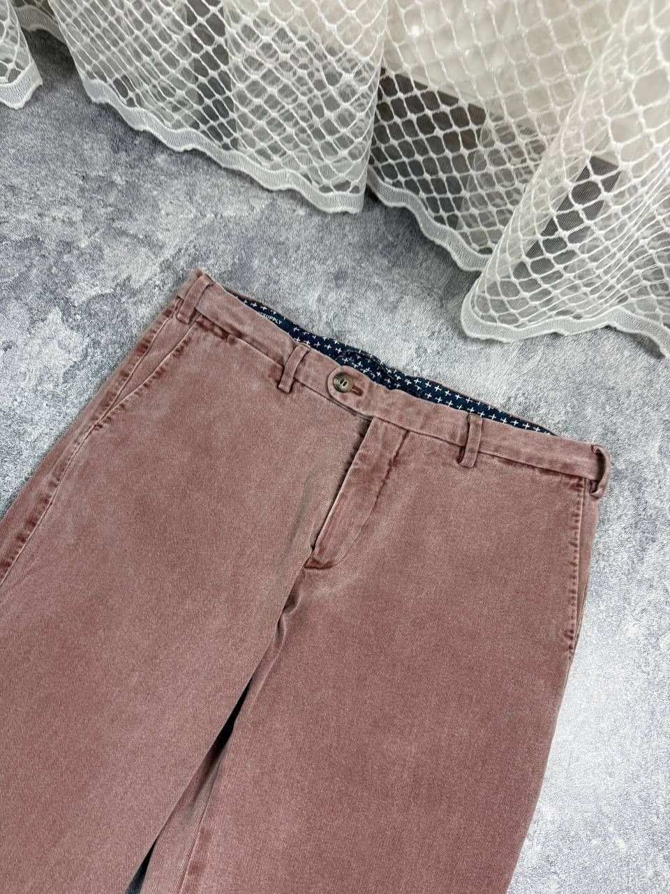 Suitsupply Suitsupply Men’s Pants Cotton Burgundy SIze Eu48 Size US 32 / EU 48 - 3 Thumbnail