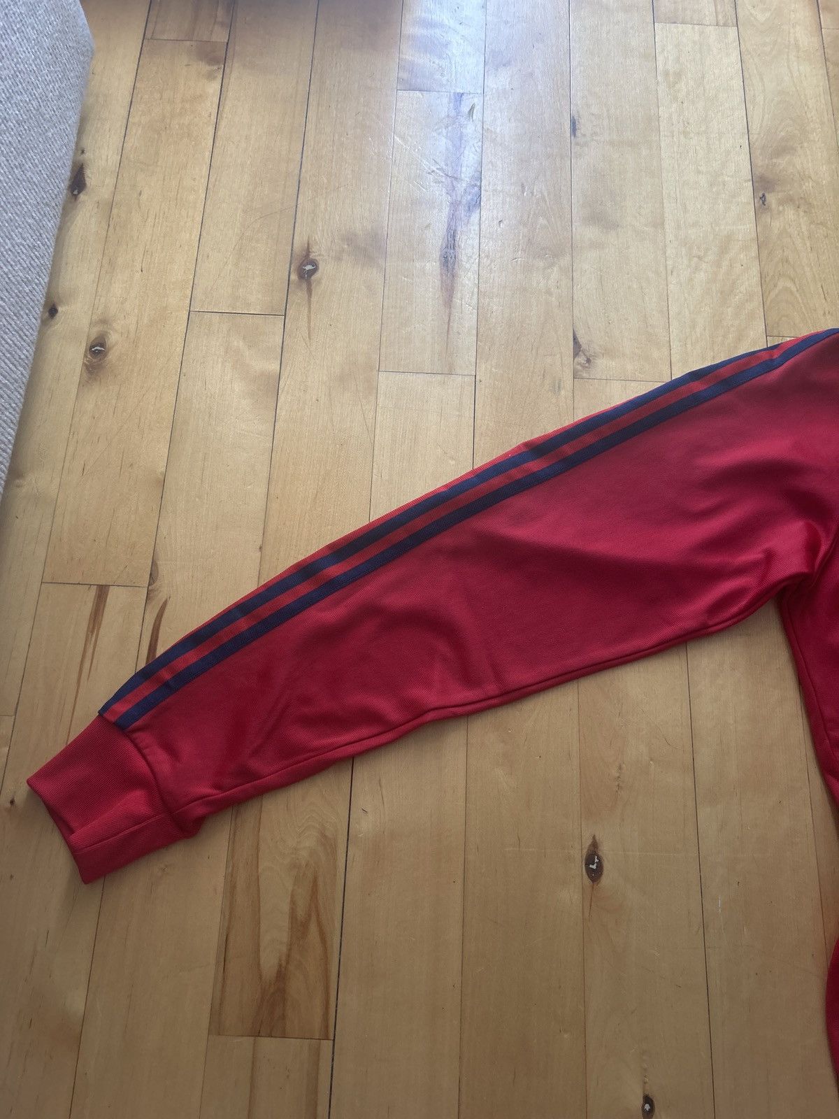 Adidas Adidas track jacket in a red and navy blue color way Size US XL / EU 56 / 4 - 3 Thumbnail