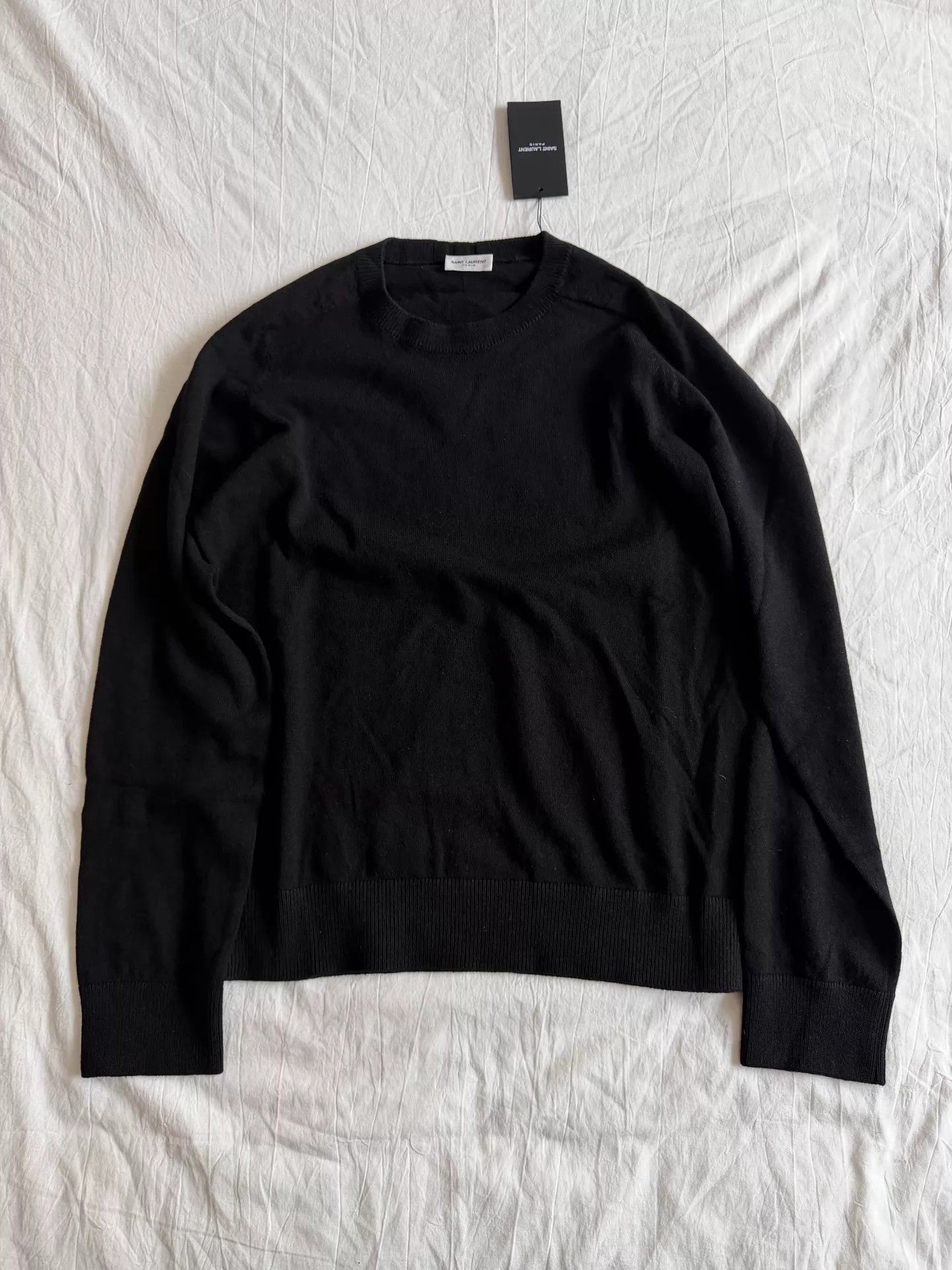 Saint Laurent Paris Saint Laurent Men's 100% Goat Cashmere Sweater Ｑ23 Size US XL / EU 56 / 4 - 1 Thumbnail
