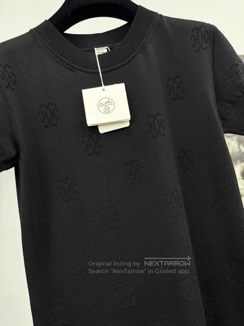 Hermes Hermes Black textured knit dress Size XXS / US 00 / IT 34 - 2 Thumbnail