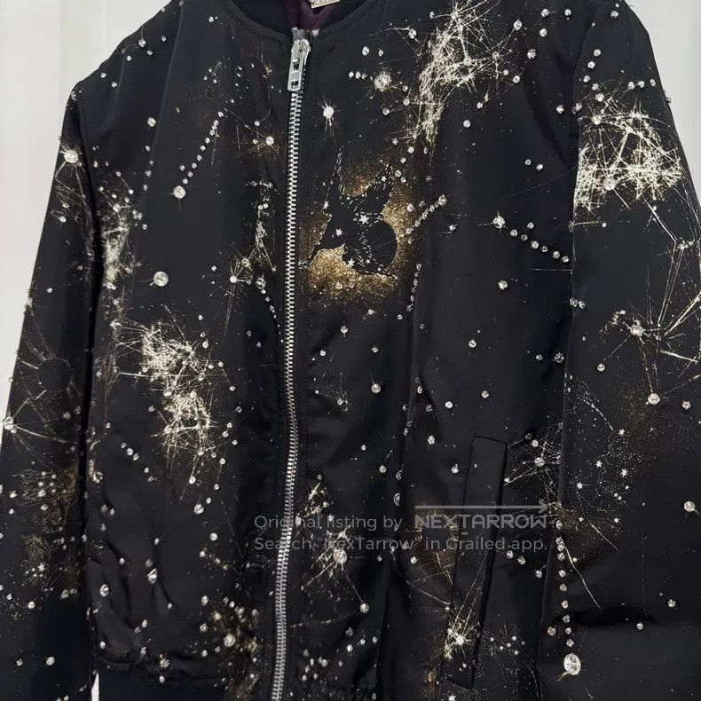 Givenchy Givenchy Fashion星空满钻 Heavy Duty Zipper Jacket Size US M / EU 48-50 / 2 - 5 Thumbnail