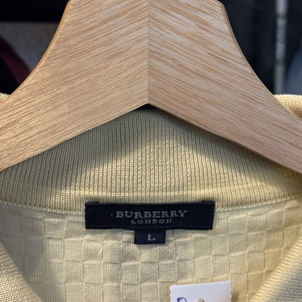 Burberry Beautiful Textured Burberry Zipper Polo Size US L / EU 52-54 / 3 - 6 Thumbnail