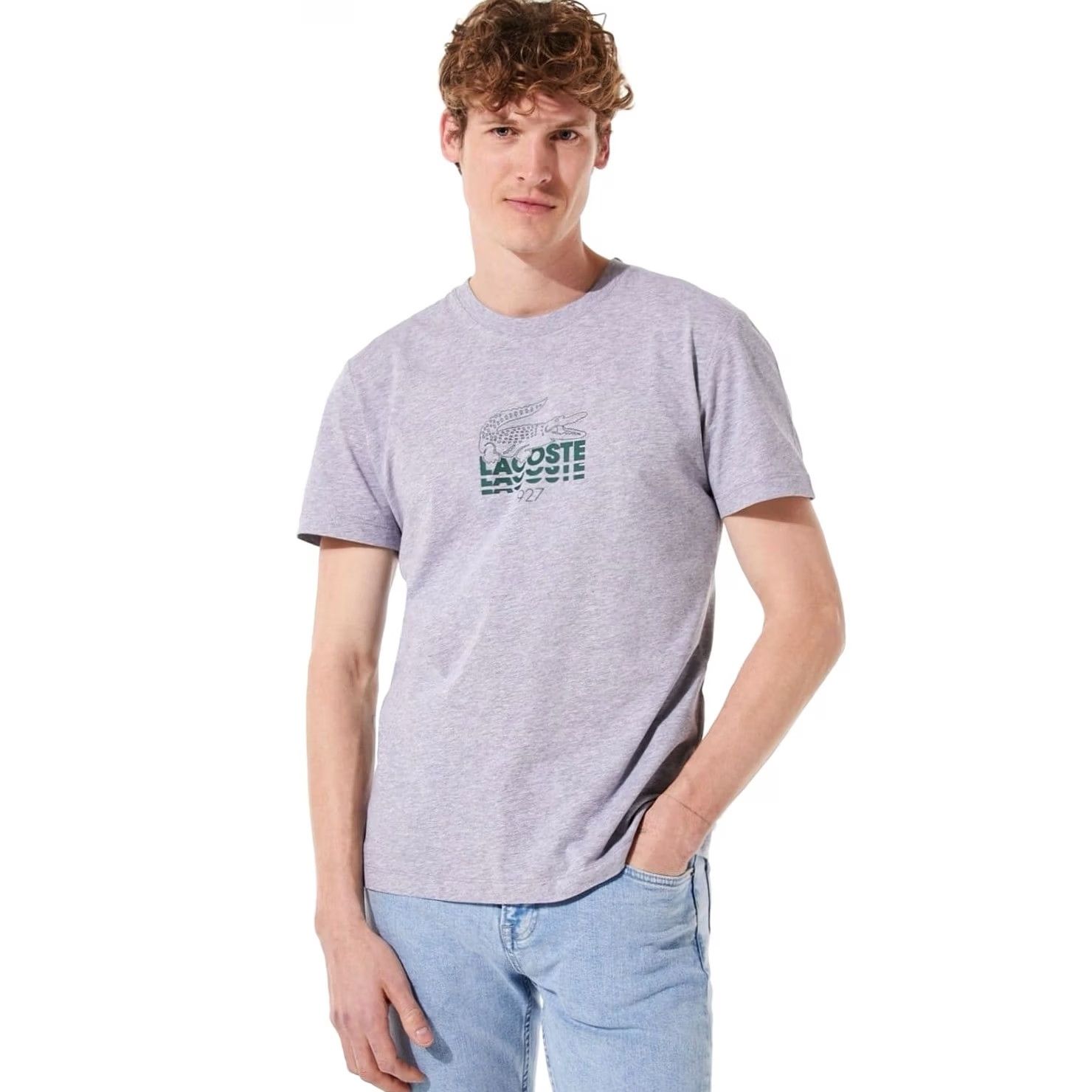 Lacoste Lacoste Regular Fit T-Shirt Made in France Rare Gray 2XL Men Shirt Mens Regular Fit XX L? Size US XXL / EU 58 / 5 - 2 Thumbnail