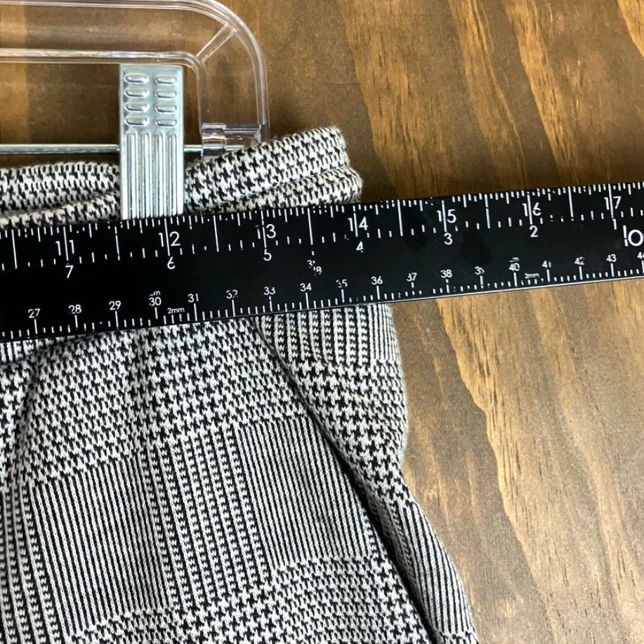 Zara Zara Basic Womens Pants Black White Plaid Pull On Drawstring Pockets Small Size 28" / US 6 / IT 42 - 5 Thumbnail