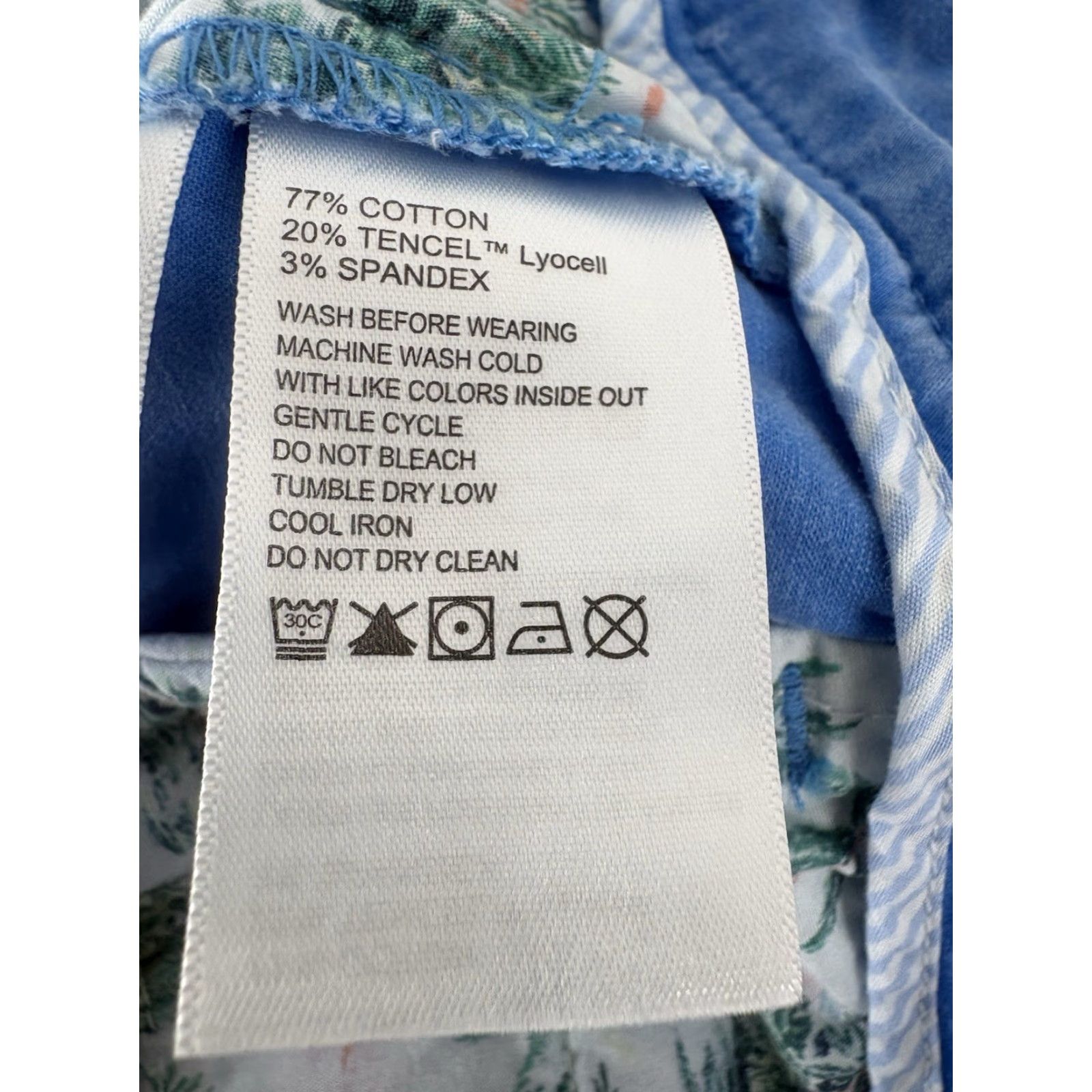 Tommy Bahama Tommy Bahama Chino Shorts Womens Size 6 Blue Cotton Lyocell Spandex Regular Inseam 5in Pockets Slit Warm Weather Size 28" / US 6 / IT 42 - 4 Thumbnail