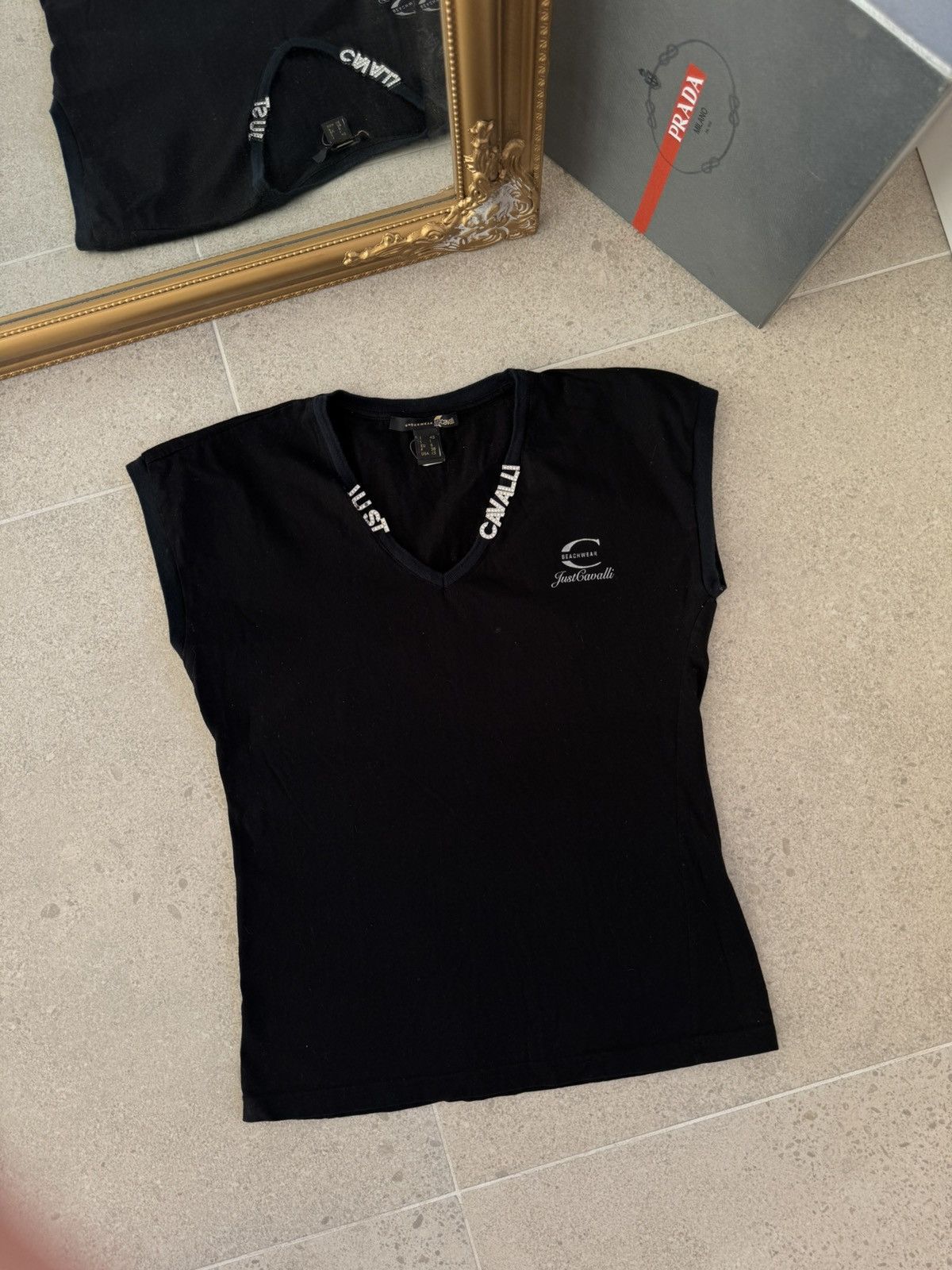 Just Cavalli ‼️ ARCHIVE JUST CAVALLI LUXURY Y2K Avant Garde T SHIRT Size XS / US 0-2 / IT 36-38 - 1 Thumbnail