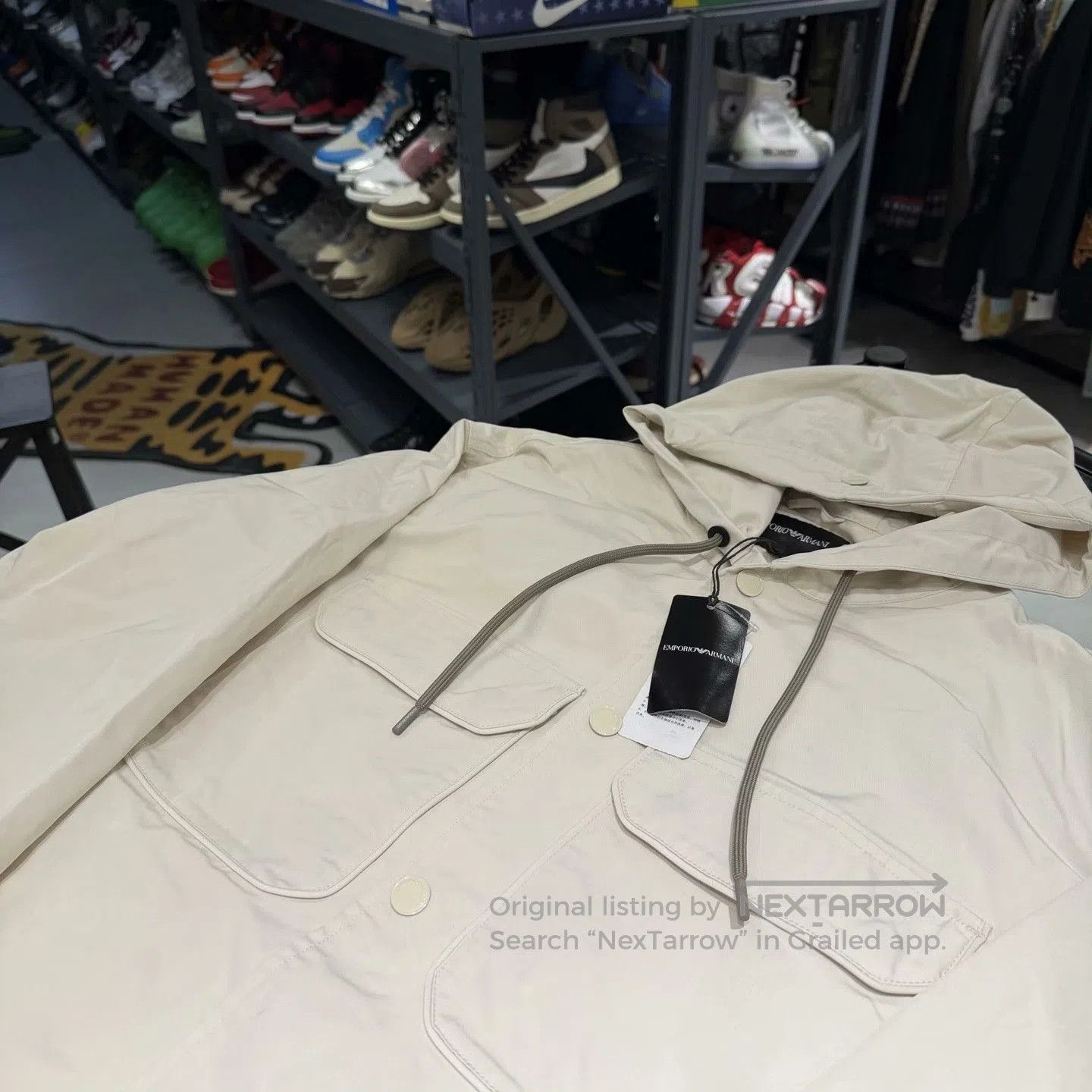 Emporio Armani Emporio Armani Shirt-Style Hooded Jacket. Size US L / EU 52-54 / 3 - 3 Thumbnail