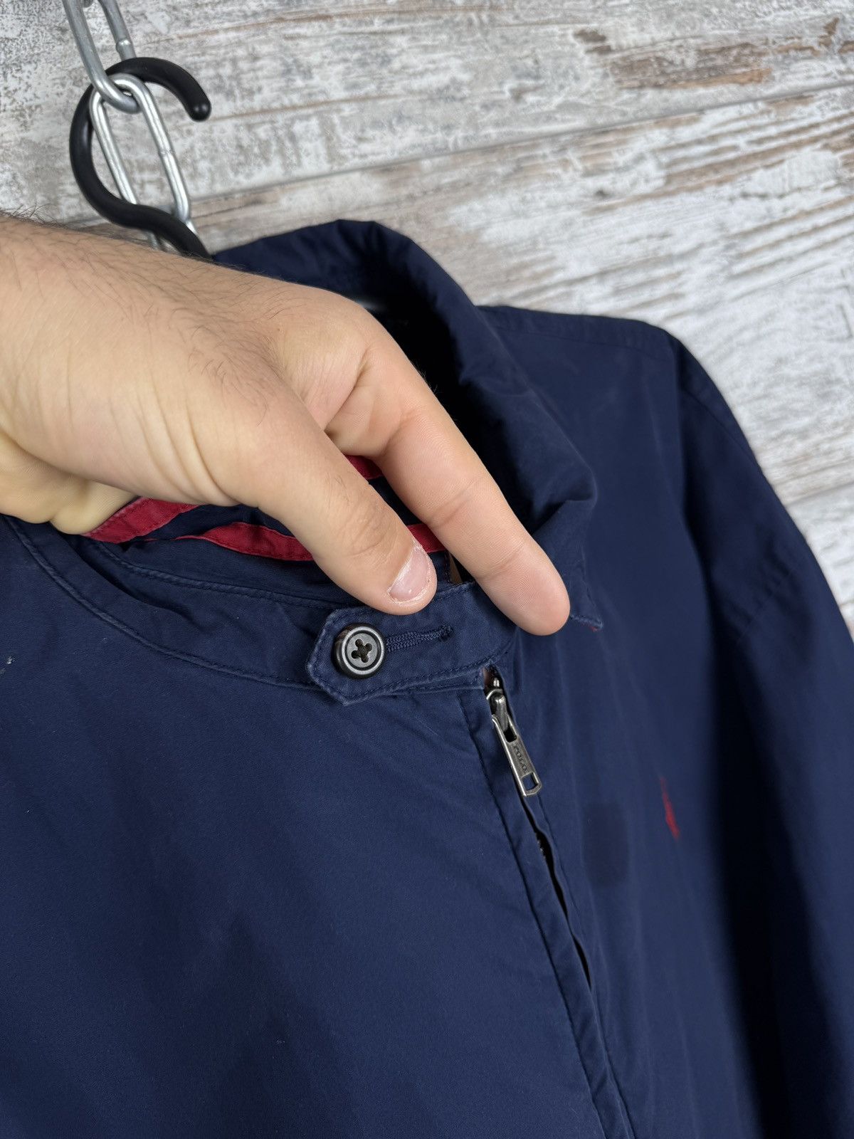 Polo Ralph Lauren Mens Vintage Polo Ralph Lauren jacket navy bomber Size US XL / EU 56 / 4 - 15 Thumbnail