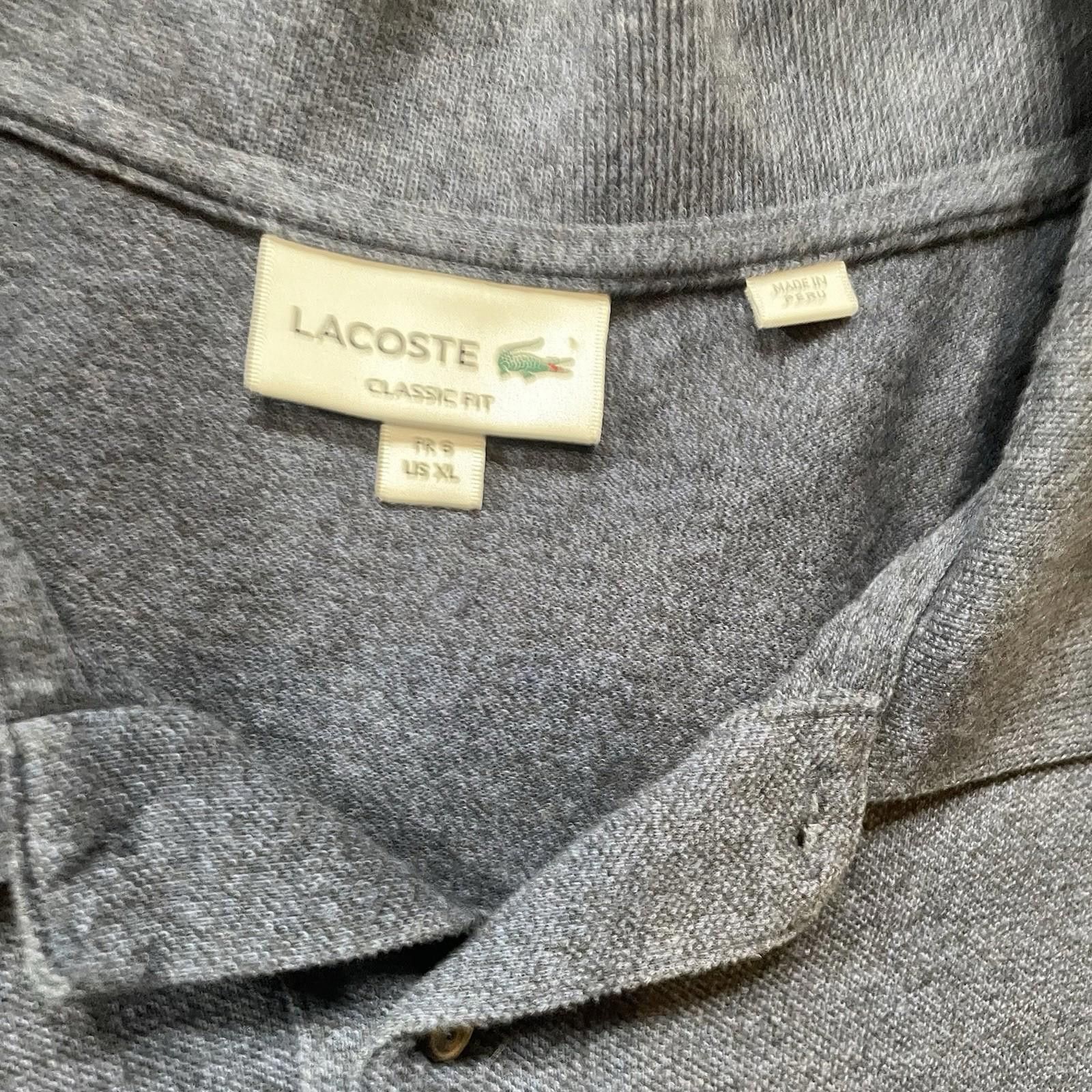 Lacoste X2 Lacoste Polo X-Large Blue + Black Short Sleeve Logo T Size US XL / EU 56 / 4 - 6 Thumbnail