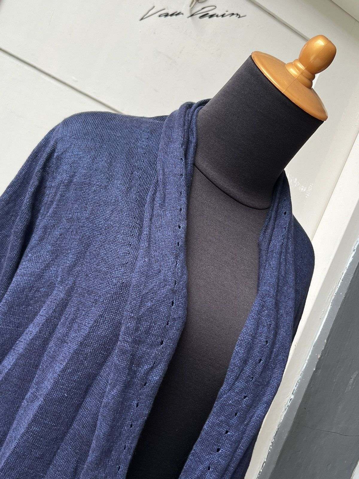 Yohji Yamamoto Y'S FOR LIVING Yohji Yamamoto Blue Cardigan Size US L / EU 52-54 / 3 - 17 Thumbnail