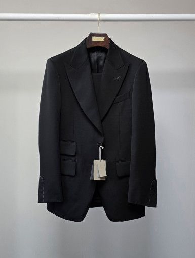 Tom Ford o1sm1stk0824 Atticus Feu Two Piece Suit in Black Size US M / EU 48-50 / 2 - 1 Thumbnail
