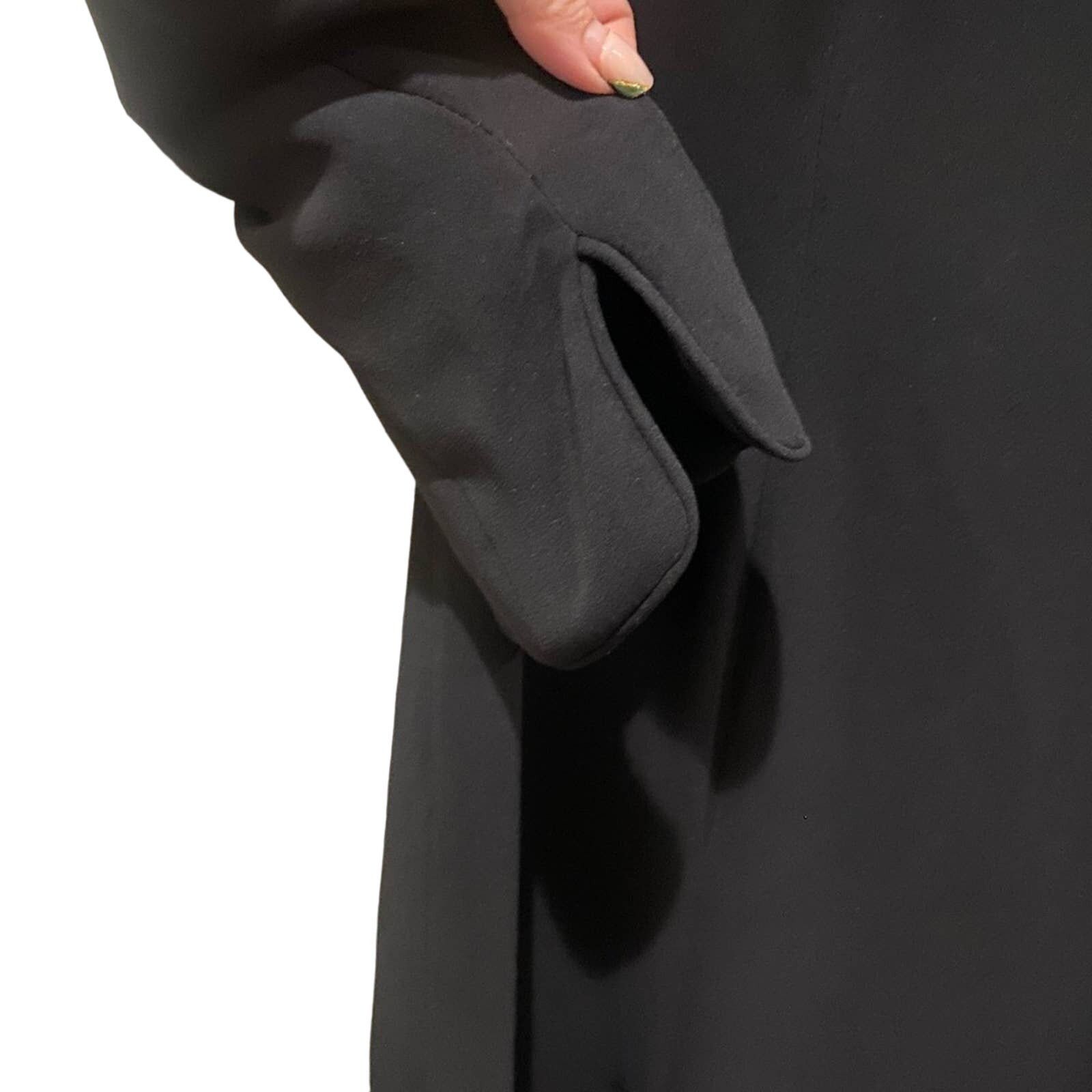Giorgio Armani Vintage Giorgio Armani Silk MIDI High Low Black Dress 40 Size S / US 4 / IT 40 - 3 Thumbnail