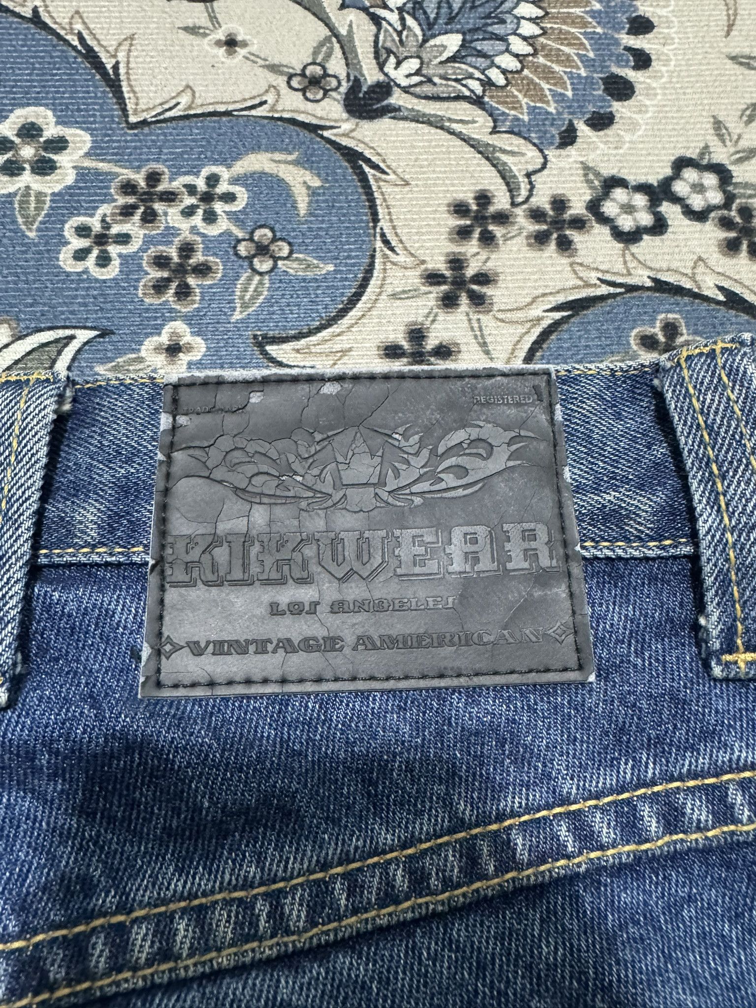 JNCO × Menace × Vintage Rare Vintage Kik Wear Industrier 91 Baggy Skateboard Jeans Size US 31 - 4 Thumbnail