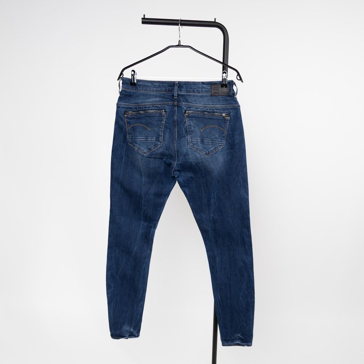 G-Star G-Star RAW Womens Midge Zip Mid Skinny Jeans Blue Stretch Size 32" / US 10 / IT 46 - 2 Thumbnail