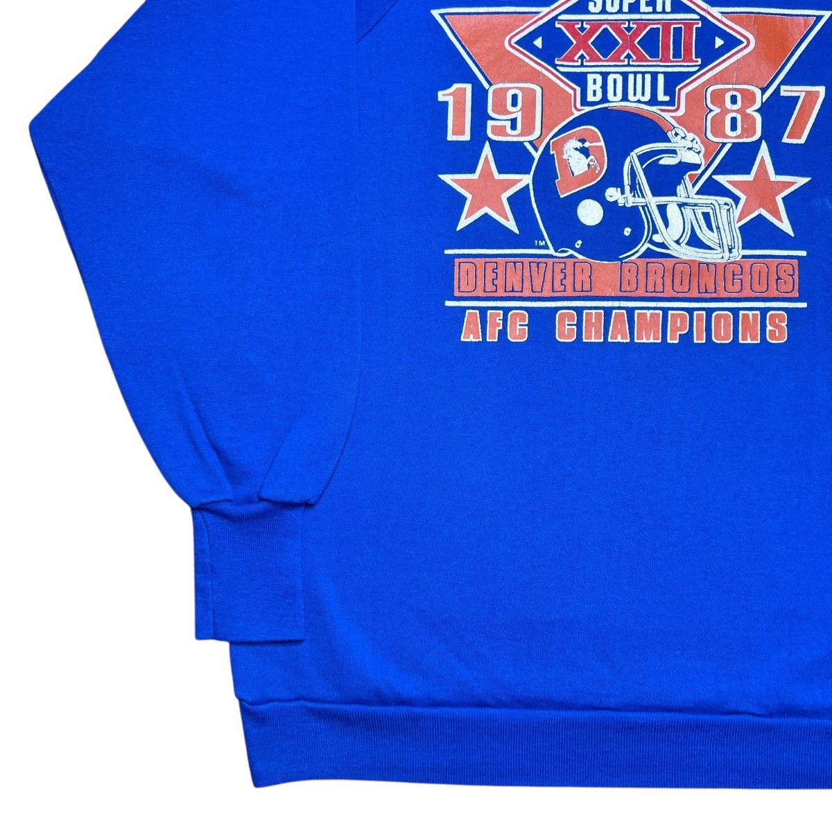 NFL Vtg 1987 NFL Denver Broncos AFC Champions Sweatshirt Size US L / EU 52-54 / 3 - 17 Thumbnail