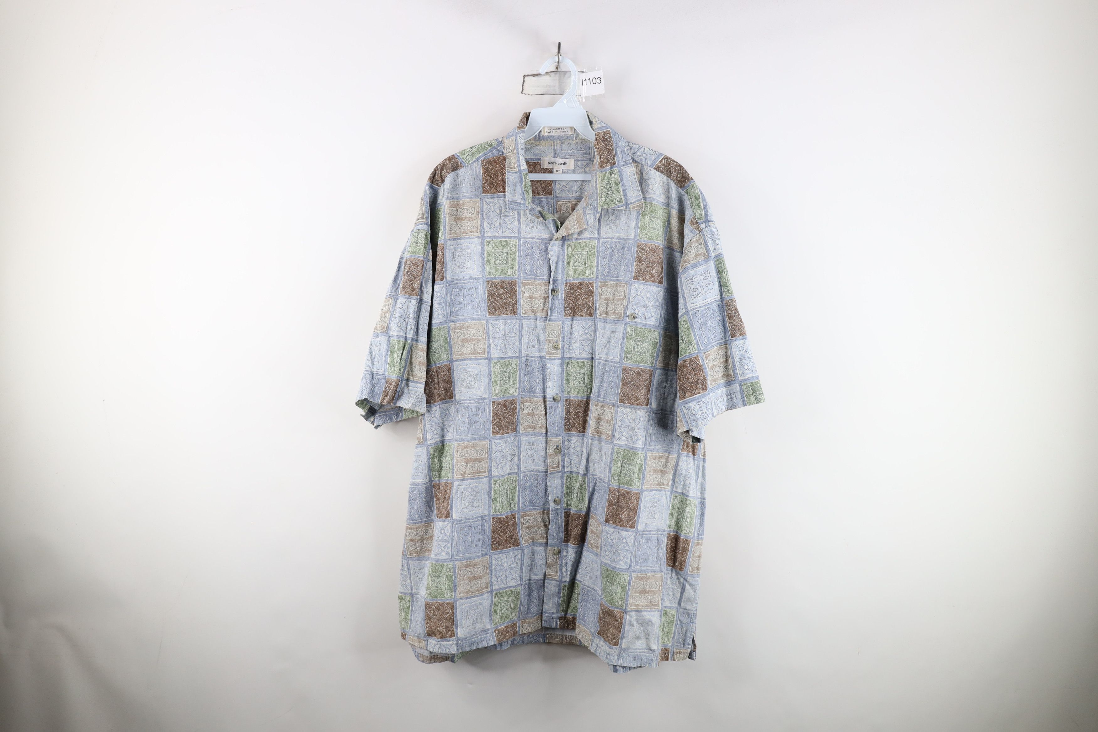 Pierre Cardin Vintage 90s Pierre Cardin Tribal Luau Hawaiian Button Shirt Size US XL / EU 56 / 4 - 1 Thumbnail