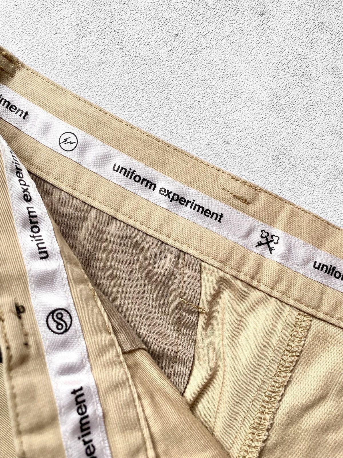 uniform experiment Uniform Experiment x Fragment Design Beige Short Pants Size US 30 / EU 46 - 8 Thumbnail