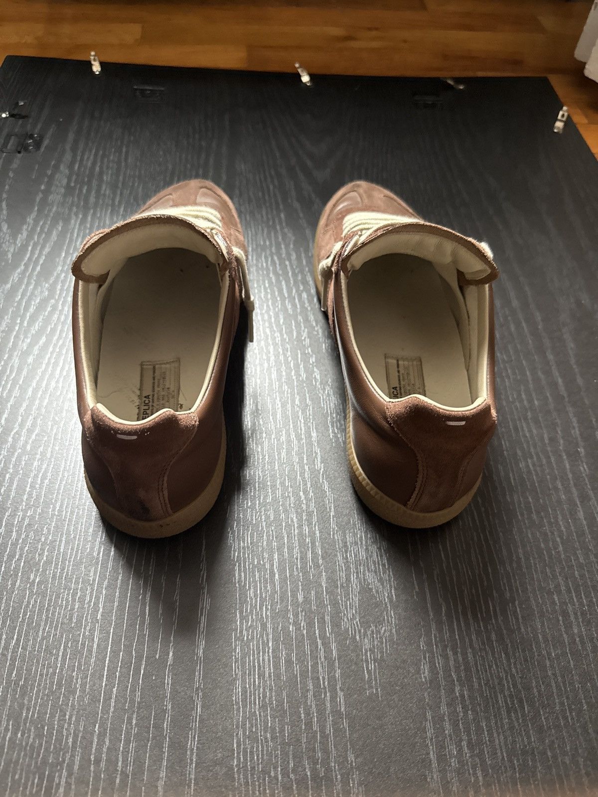 Maison Margiela GAT Brown Replica Suede Leather Size US 10 / EU 43 - 4 Thumbnail