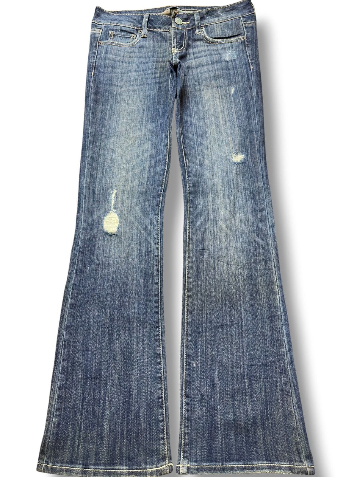 Tornado Mart Vintage Japanese Brand Flare Ripped Distressed Denim Size US 30 / EU 46 - 1 Thumbnail