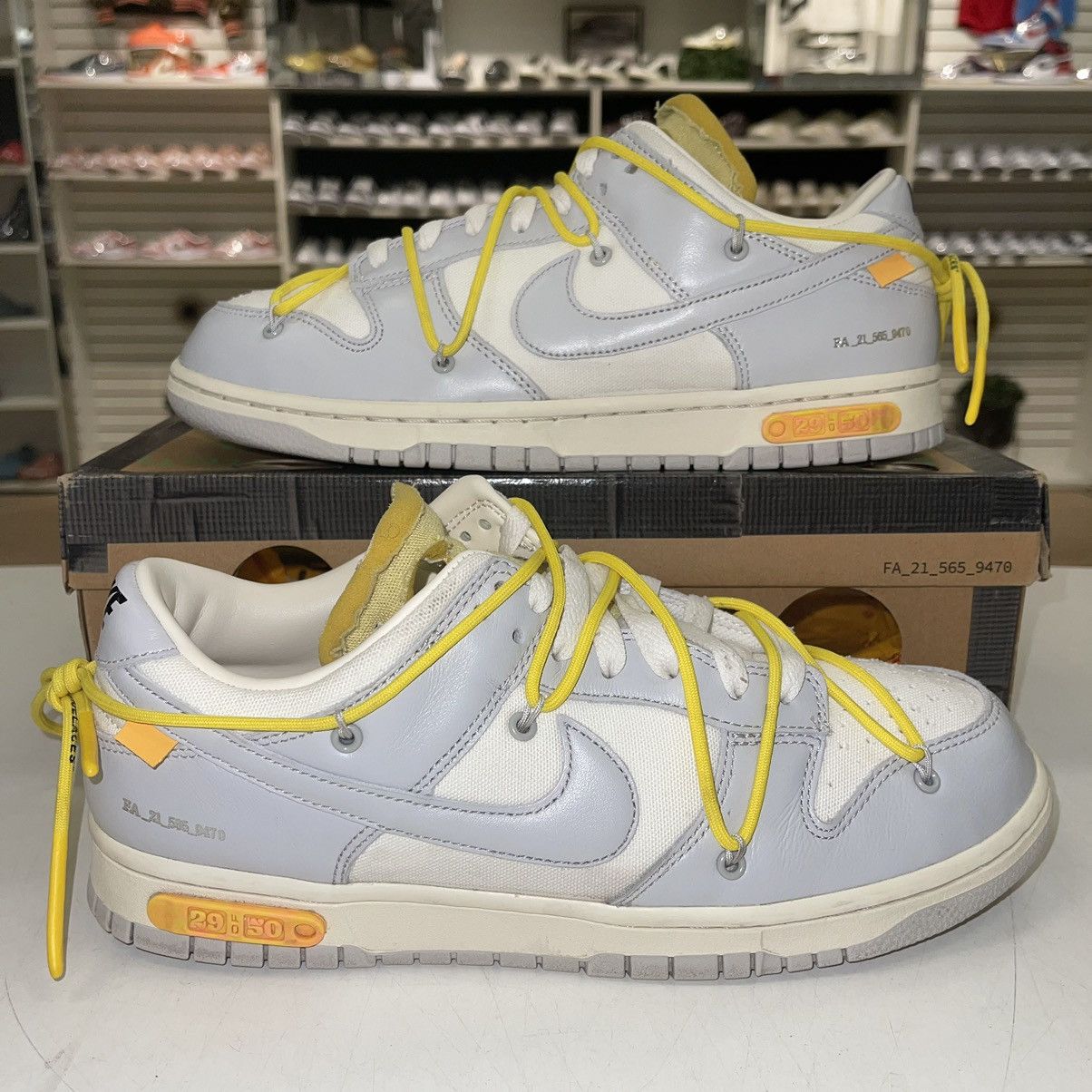 Nike Off-White x Dunk Low 'Lot 29 of 50' - LIGHTLY WORN WITH BOX | Grailed